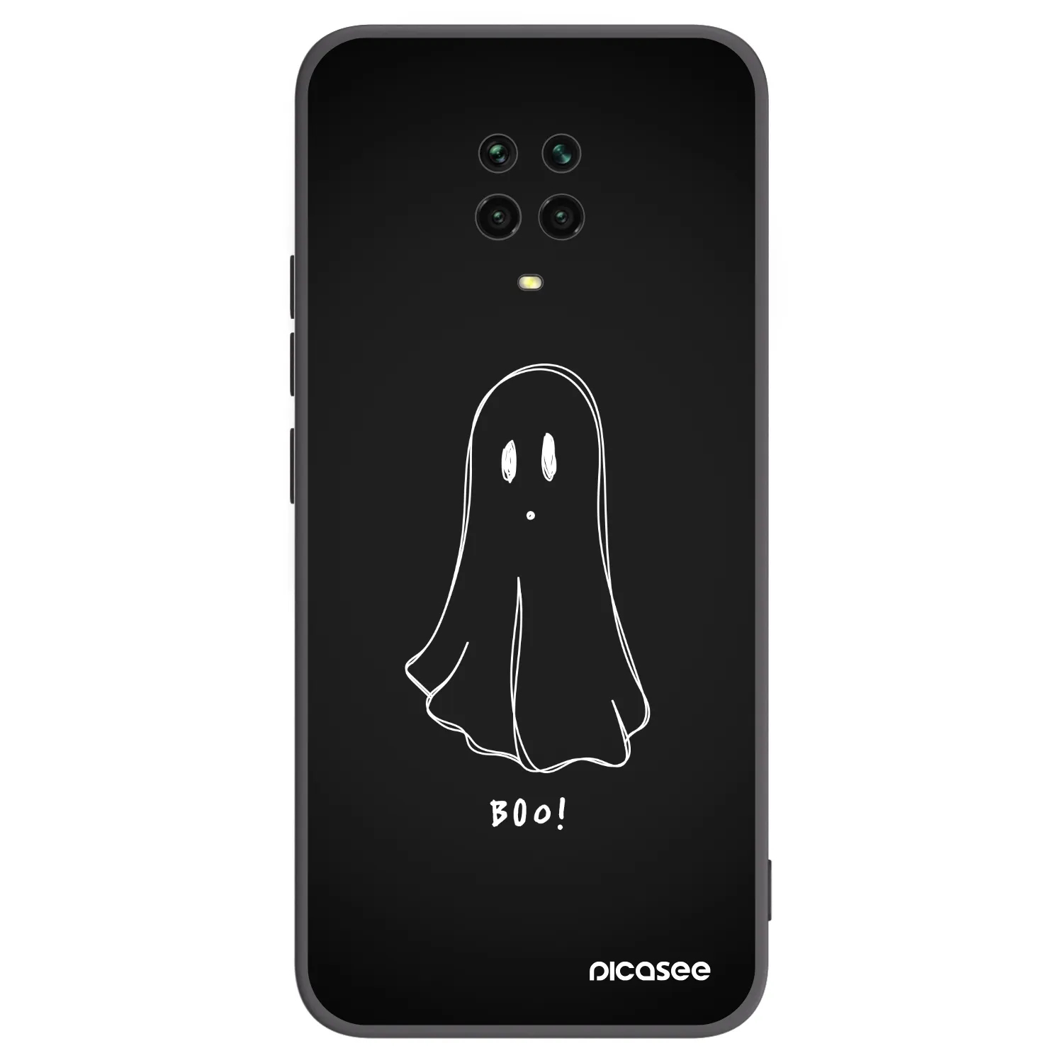 Picasee silikónový čierny obal pre Xiaomi Redmi Note 9S - Ghost 2