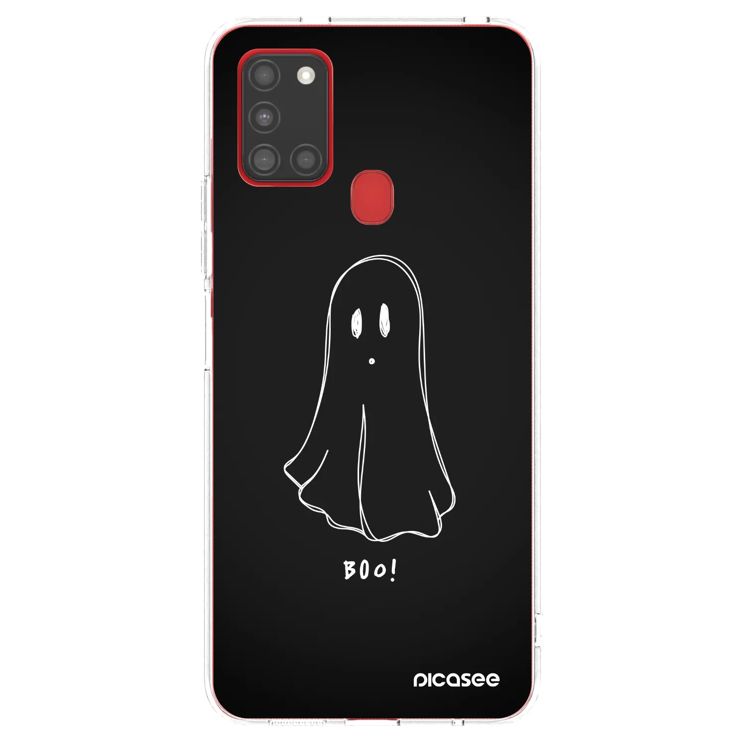 Picasee silikónový prehľadný obal pre Samsung Galaxy A21s - Ghost 2