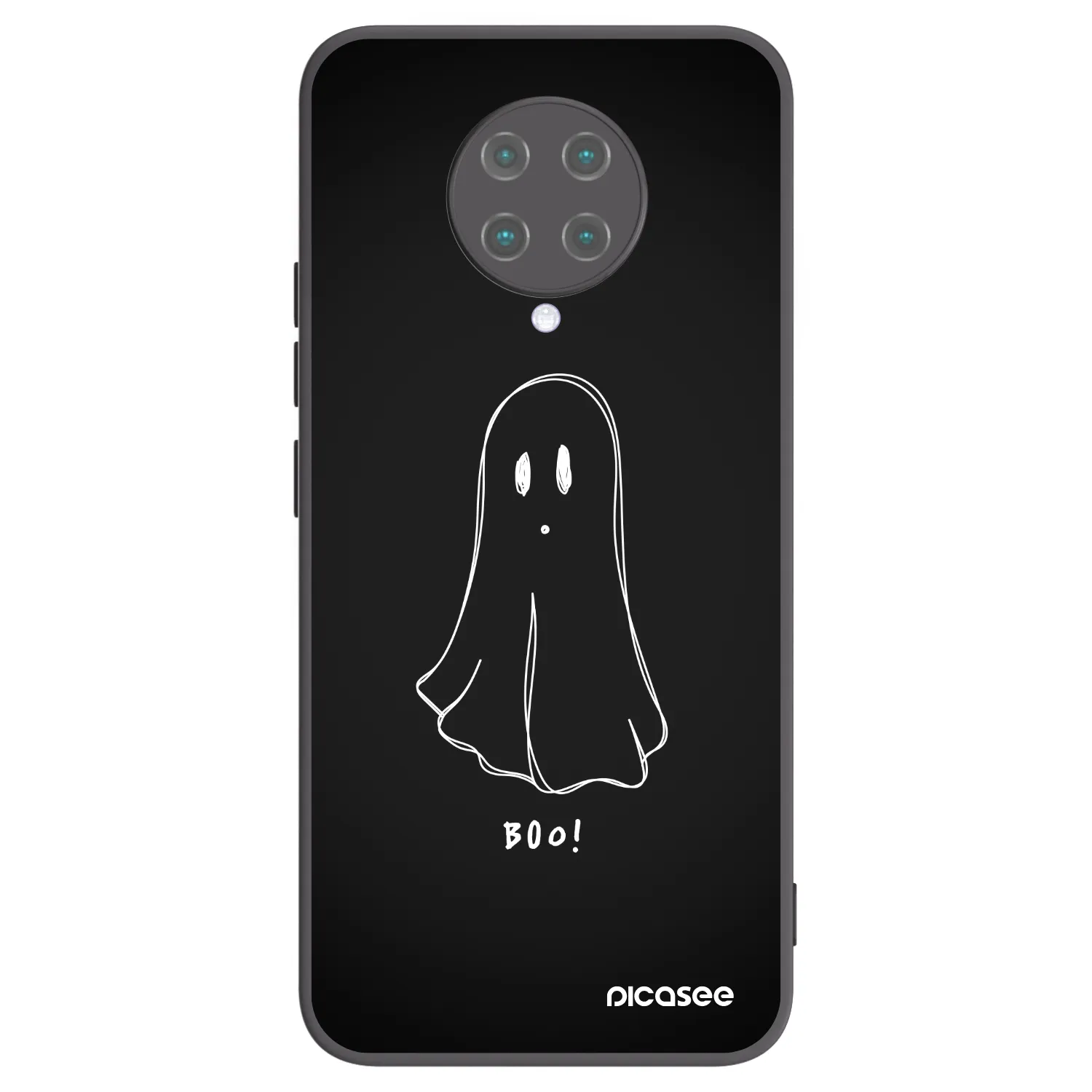 Picasee silikónový čierny obal pre Xiaomi Poco F2 Pro - Ghost 2