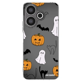 Picasee silikónový prehľadný obal pre Xiaomi Redmi 13 4G - Spooky crew
