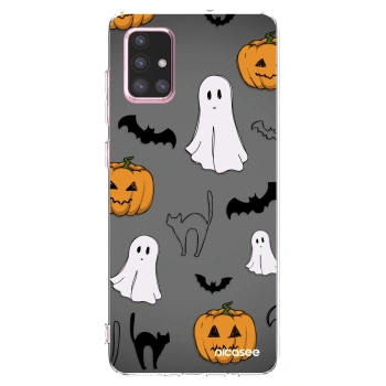 Picasee silikónový prehľadný obal pre Samsung Galaxy A71 A715F - Spooky crew