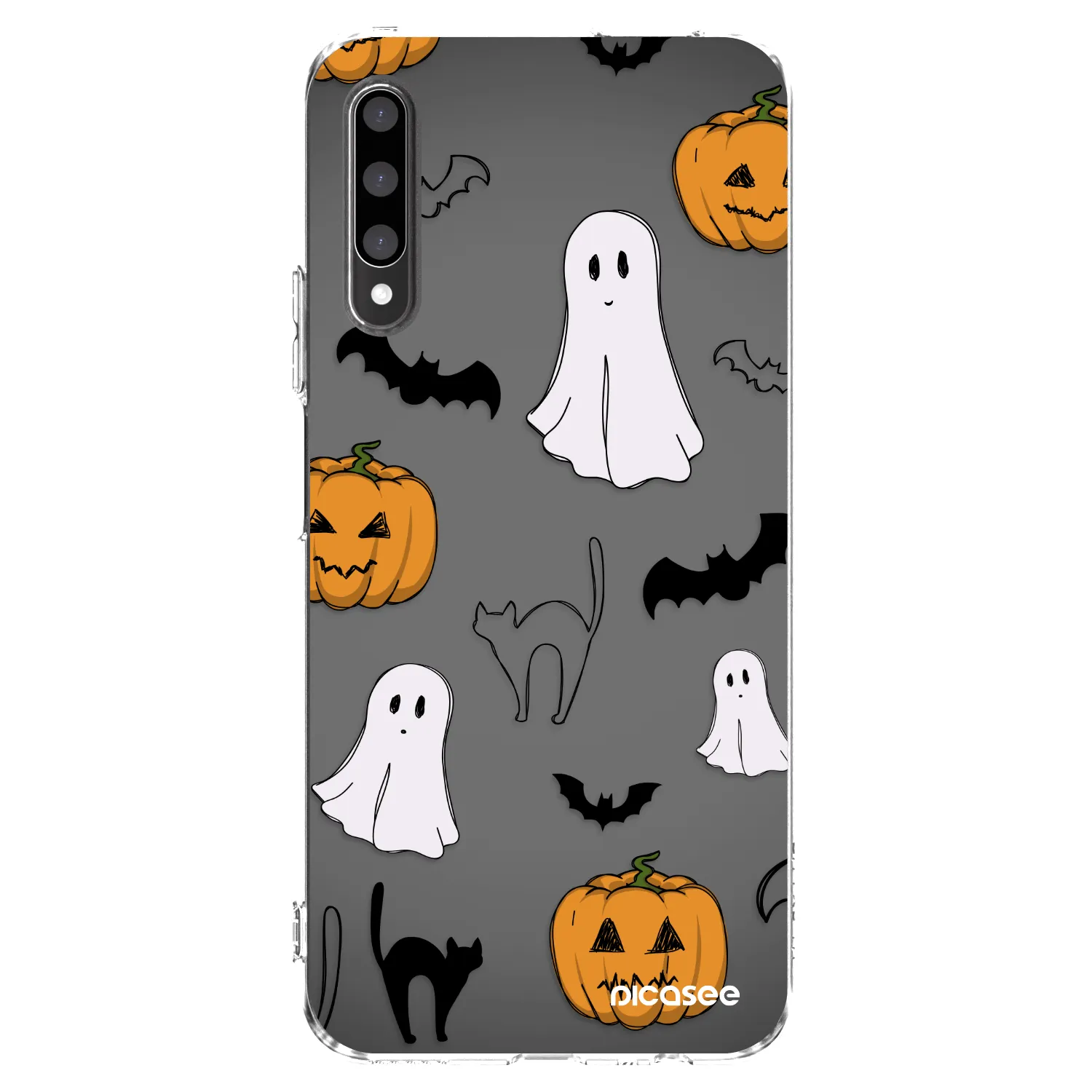 Picasee silikónový prehľadný obal pre Honor 9X Pro - Spooky crew