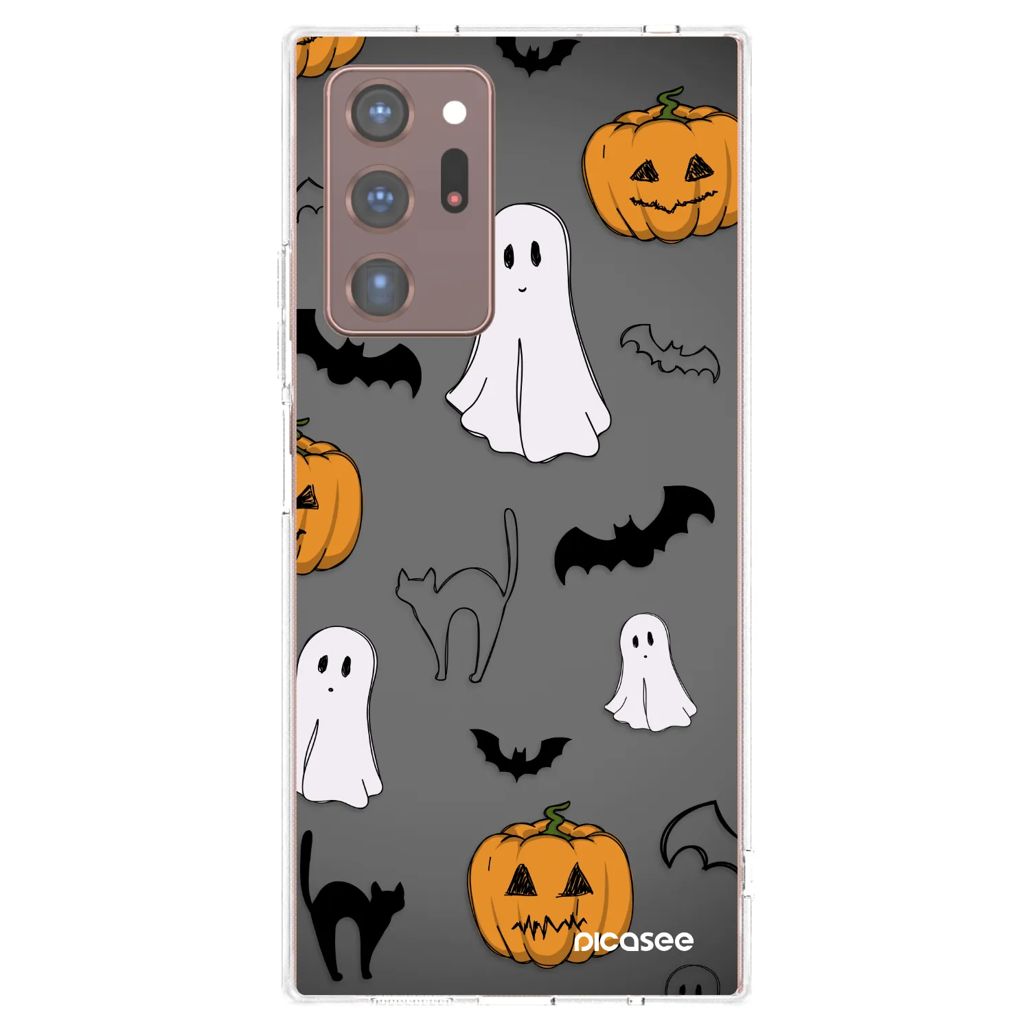 Picasee silikónový prehľadný obal pre Samsung Galaxy Note 20 Ultra - Spooky crew
