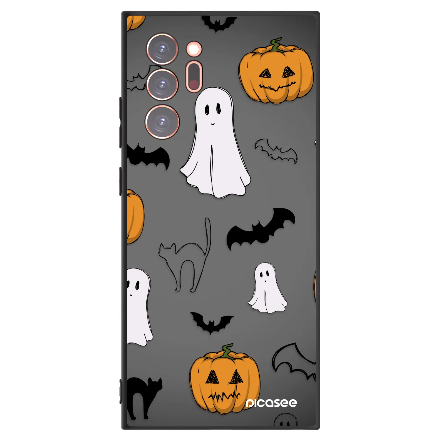 Picasee silikónový čierny obal pre Samsung Galaxy Note 20 Ultra - Spooky crew