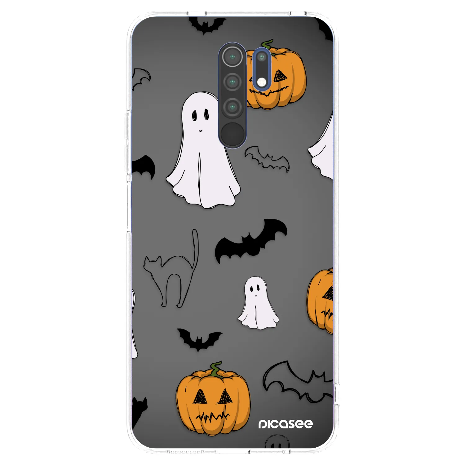 Picasee silikónový prehľadný obal pre Xiaomi Redmi 9 - Spooky crew