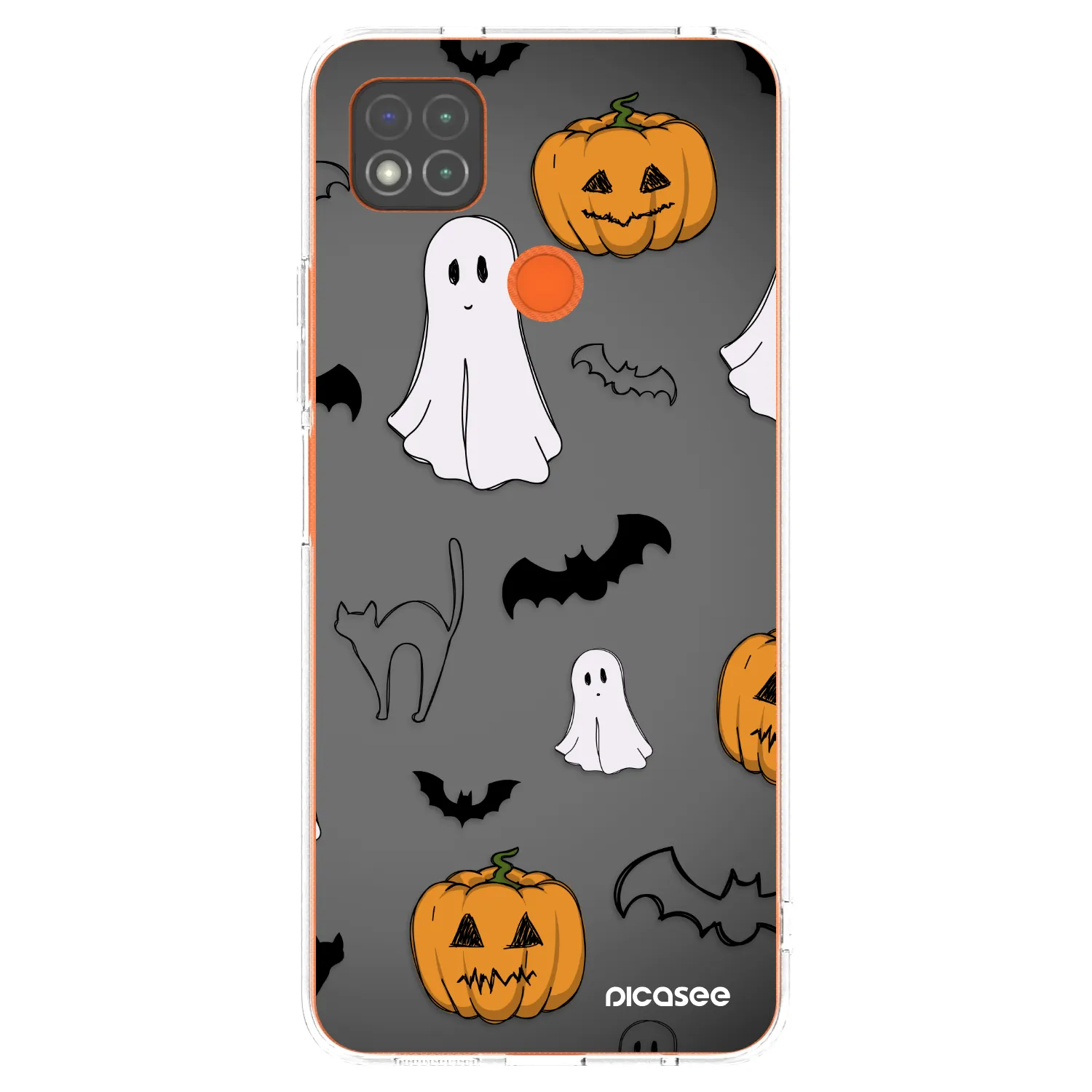 Picasee silikónový prehľadný obal pre Xiaomi Redmi 9C - Spooky crew