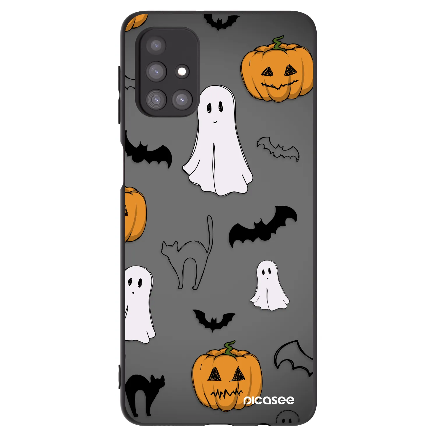 Picasee silikónový čierny obal pre Samsung Galaxy M31s - Spooky crew