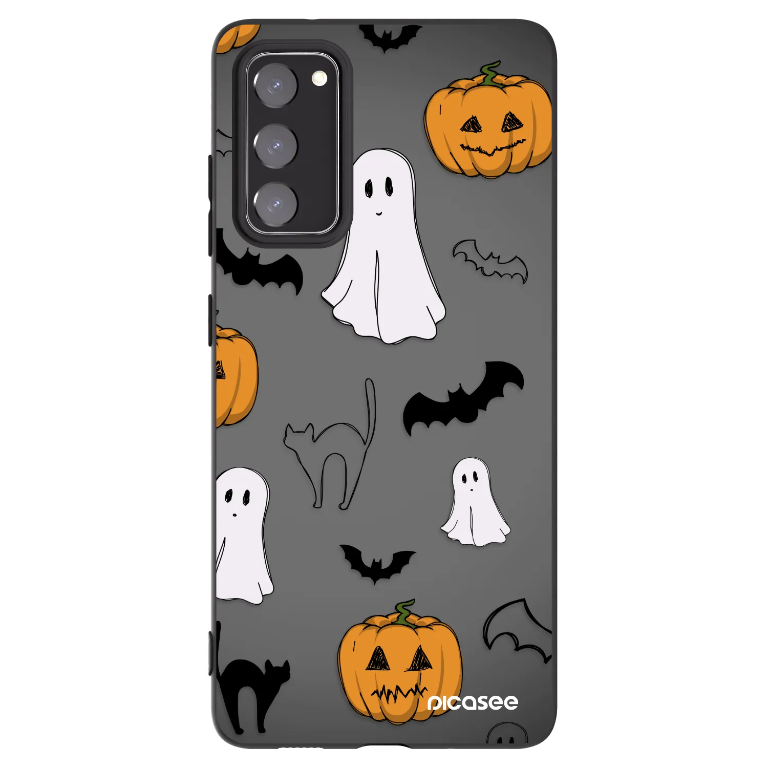 Picasee silikónový čierny obal pre Samsung Galaxy S20 FE - Spooky crew
