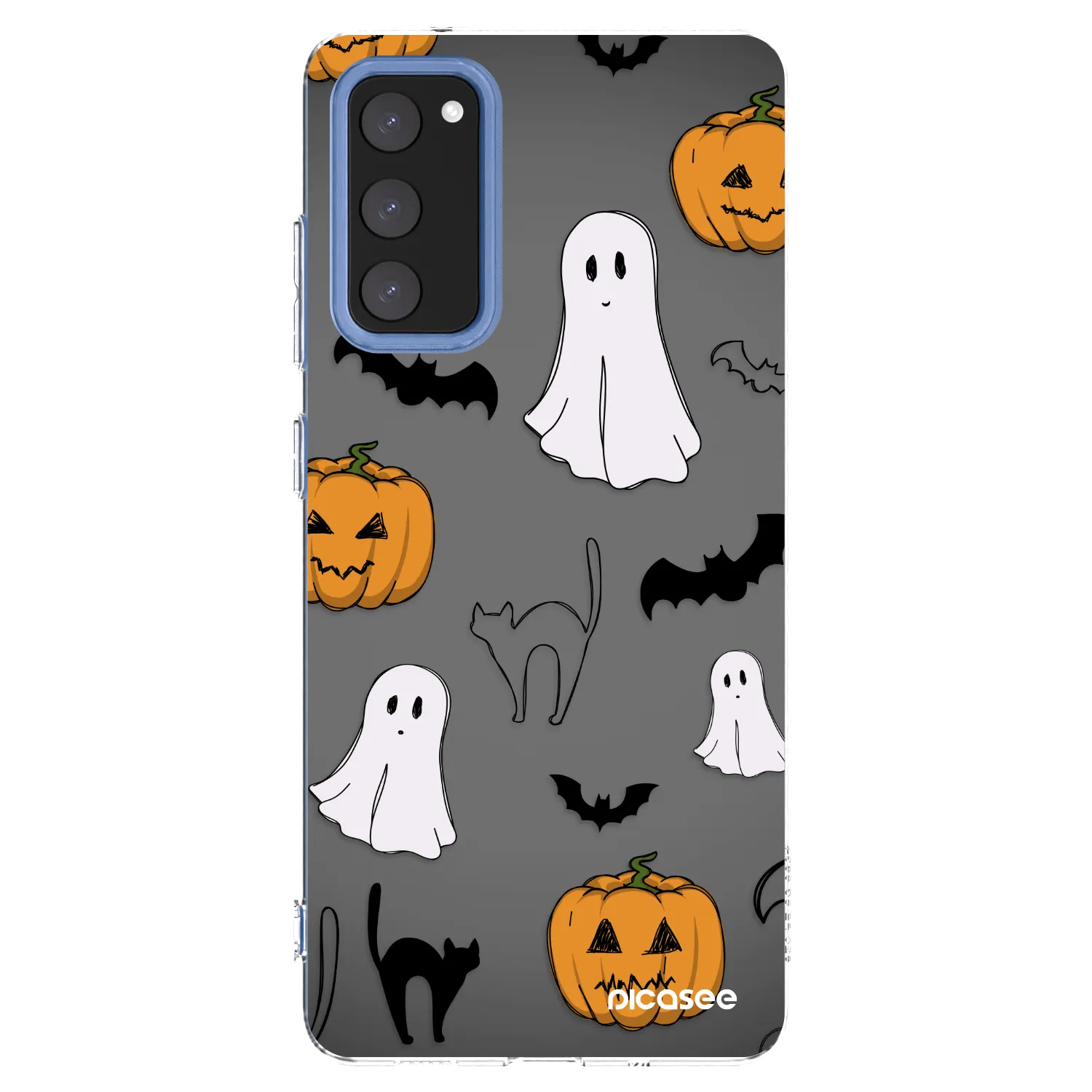 Picasee silikónový prehľadný obal pre Samsung Galaxy S20 FE - Spooky crew