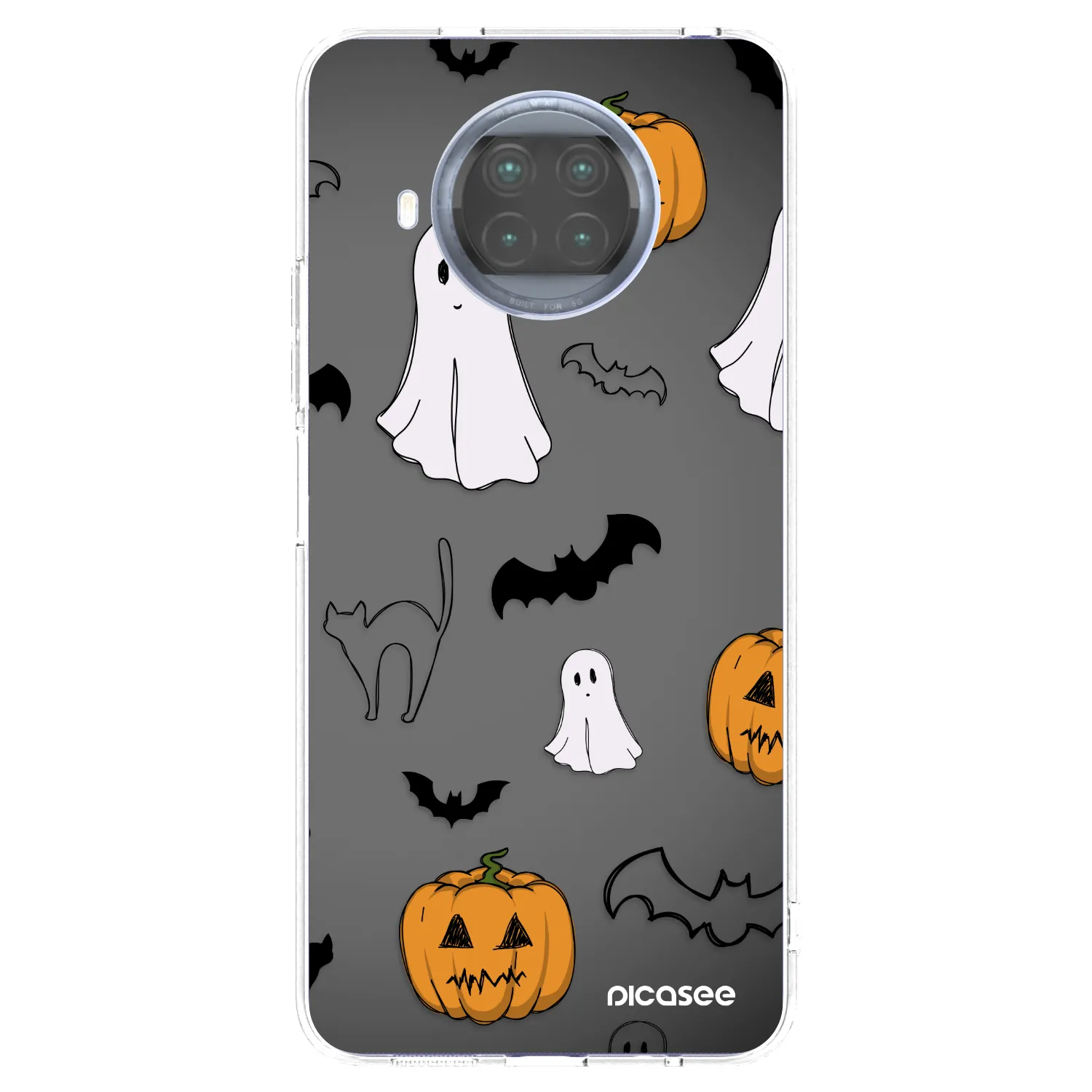 Picasee silikónový prehľadný obal pre Xiaomi Mi 10T Lite - Spooky crew