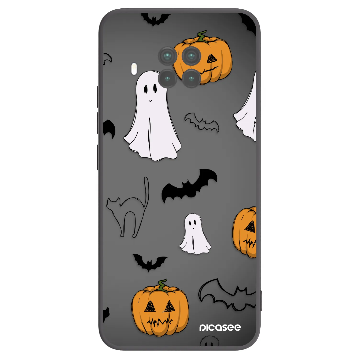 Picasee silikónový čierny obal pre Xiaomi Mi 10T Lite - Spooky crew
