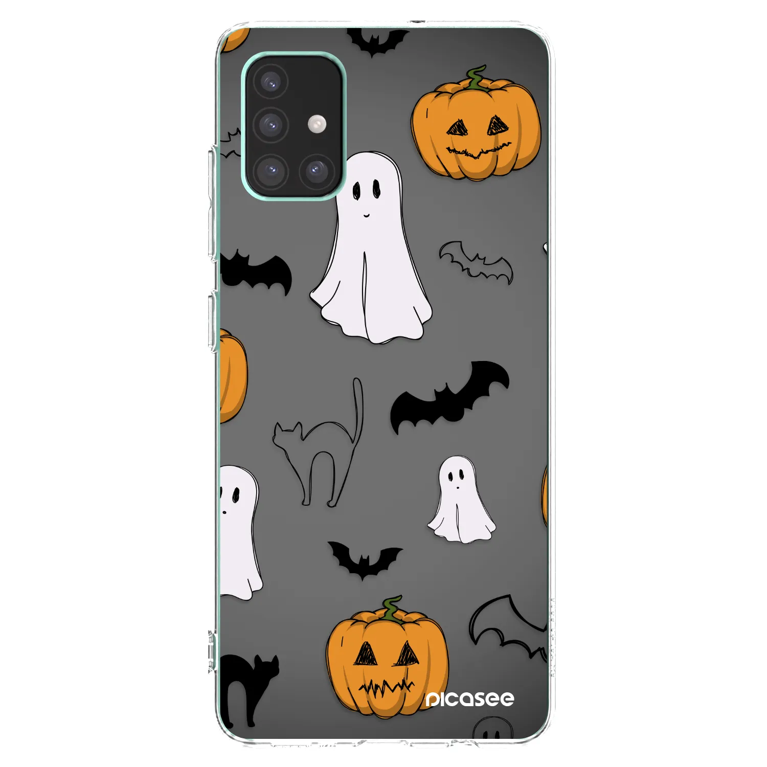 Picasee silikónový prehľadný obal pre Samsung Galaxy M51 M515F - Spooky crew