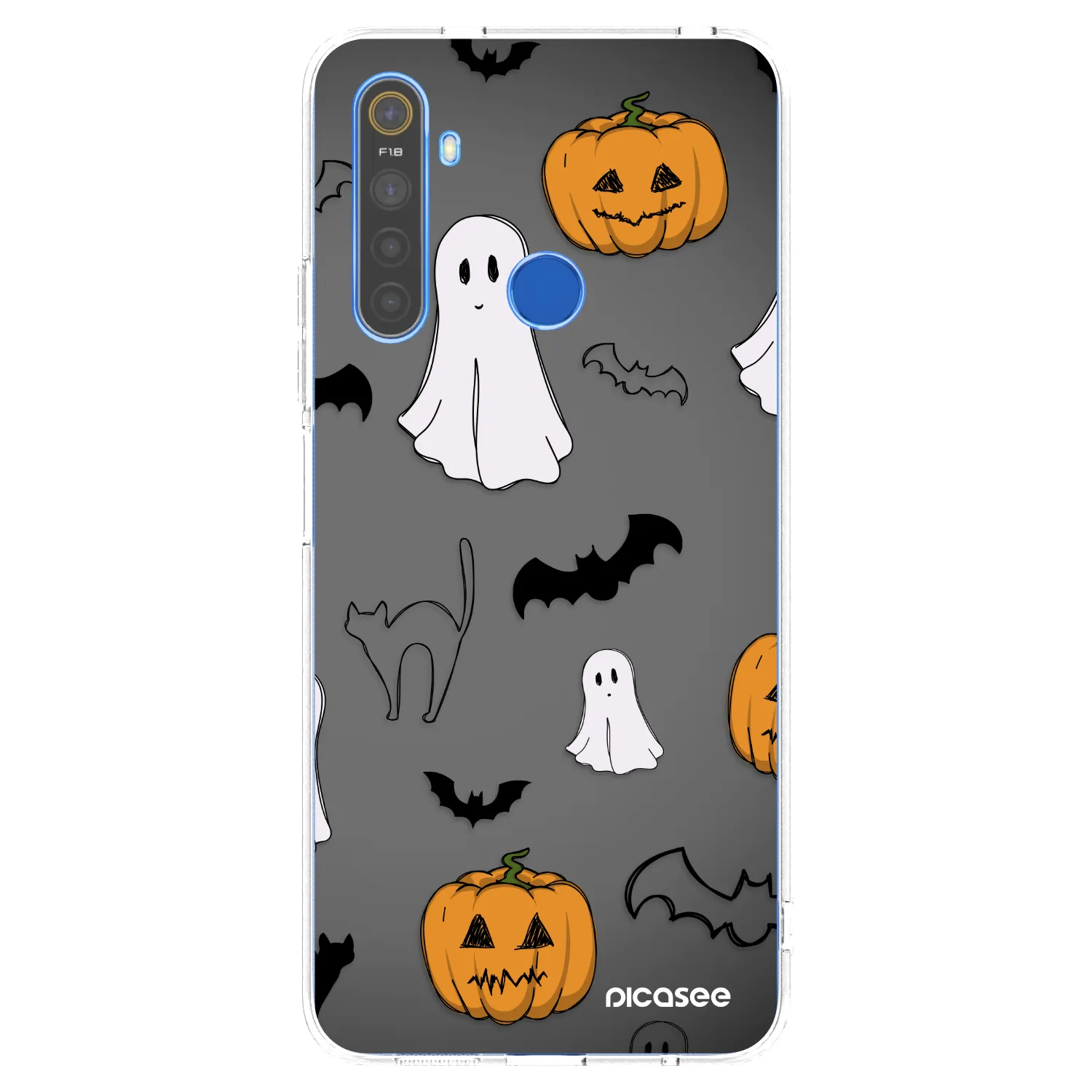 Picasee silikónový prehľadný obal pre Realme 5 - Spooky crew