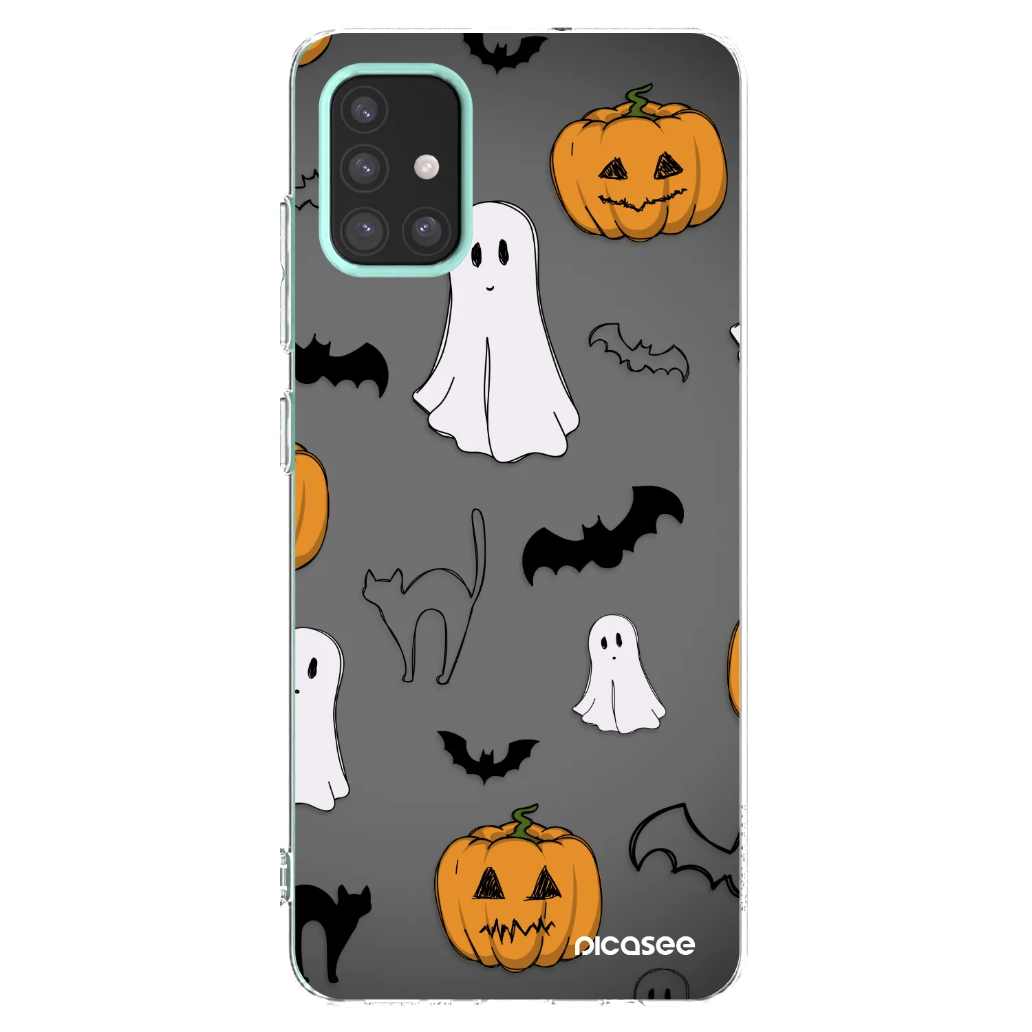 Picasee silikónový prehľadný obal pre Samsung Galaxy M31s - Spooky crew