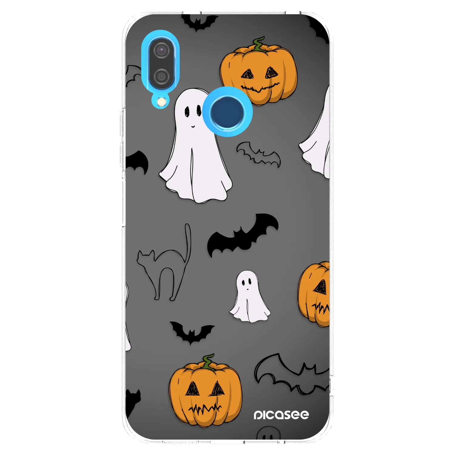 Picasee silikónový prehľadný obal pre Huawei P20 Lite - Spooky crew
