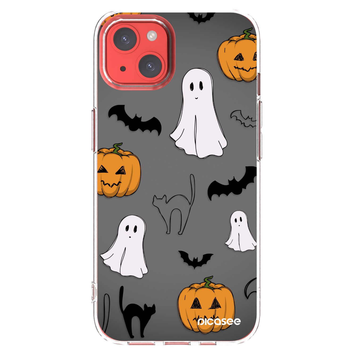 Picasee silikónový prehľadný obal pre Apple iPhone 13 - Spooky crew