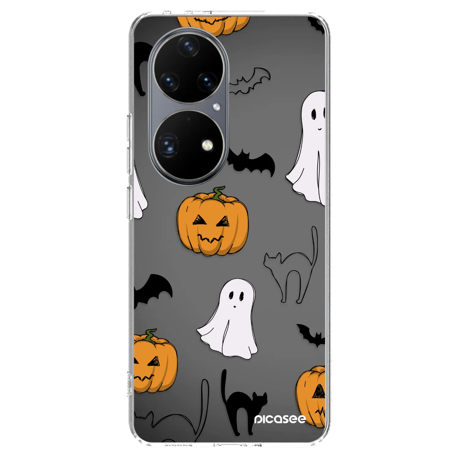 Picasee silikónový prehľadný obal pre Huawei P50 - Spooky crew