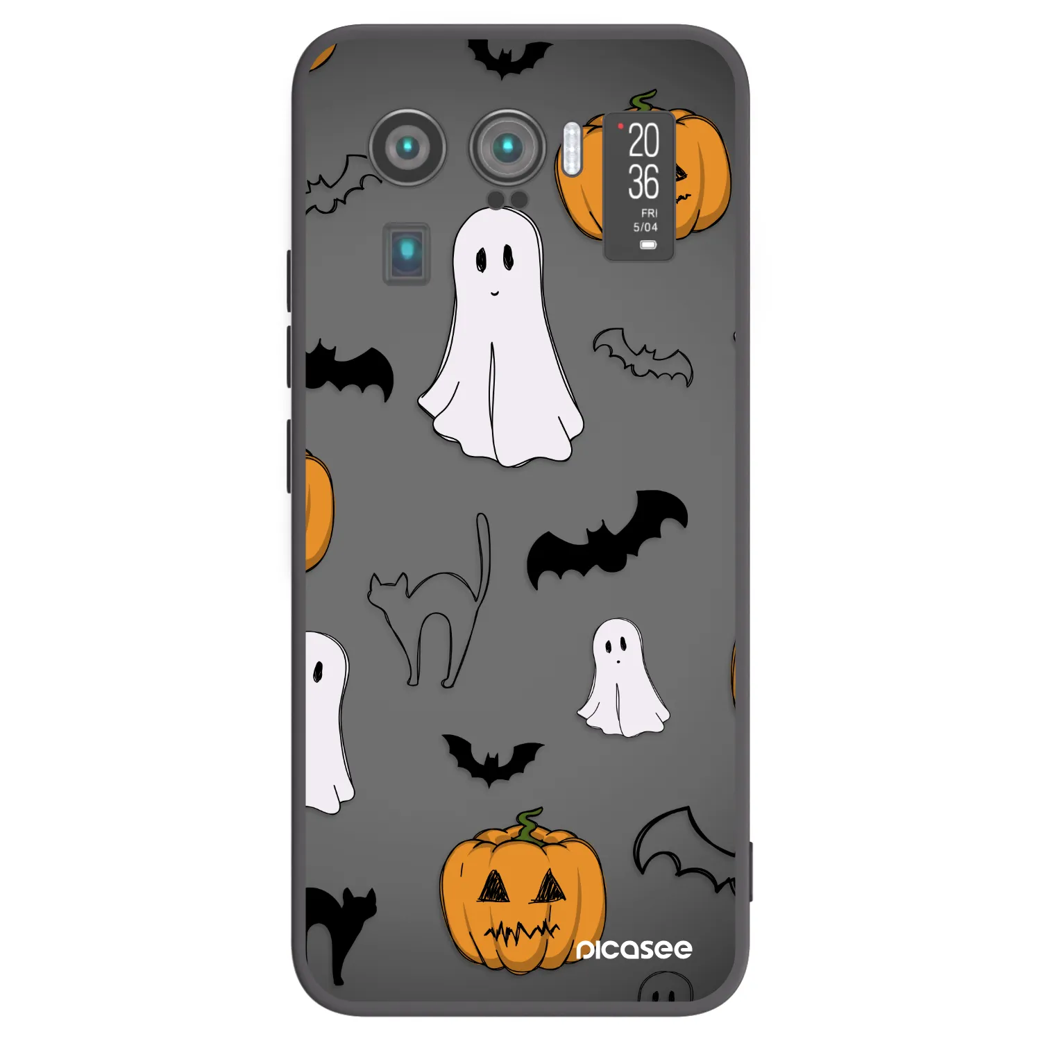 Picasee silikónový čierny obal pre Xiaomi Mi 11 Ultra - Spooky crew