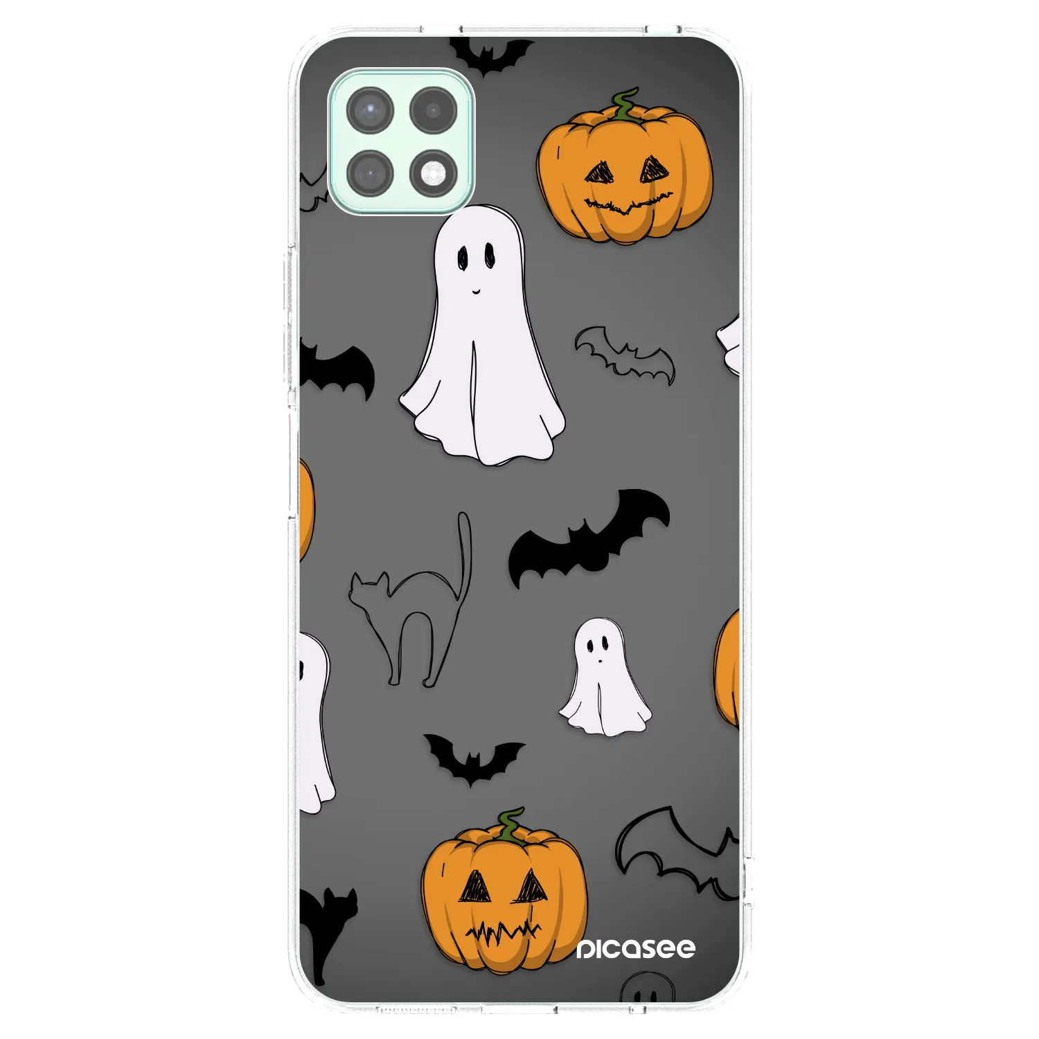 Picasee silikónový prehľadný obal pre Samsung Galaxy A22 A226B 5G - Spooky crew
