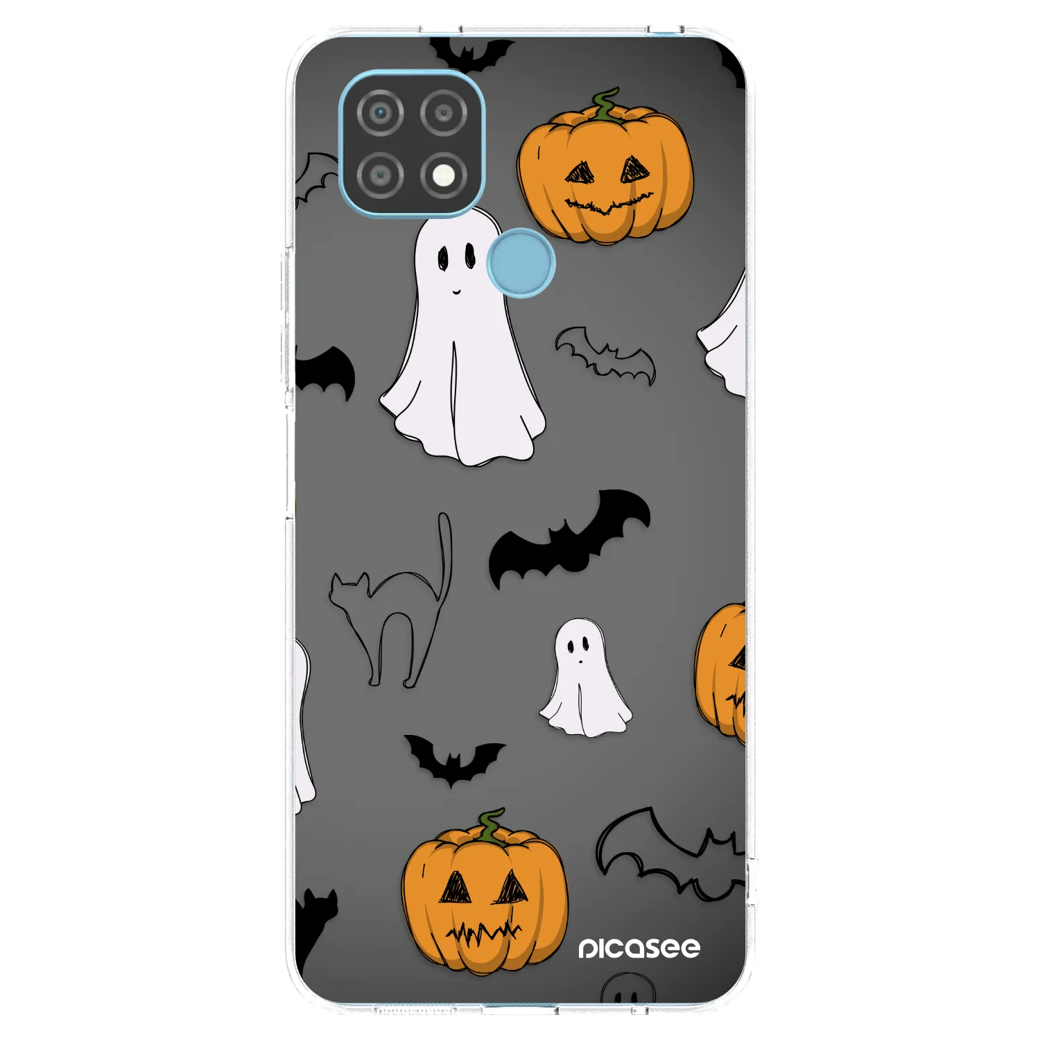 Picasee silikónový prehľadný obal pre Realme C21 - Spooky crew