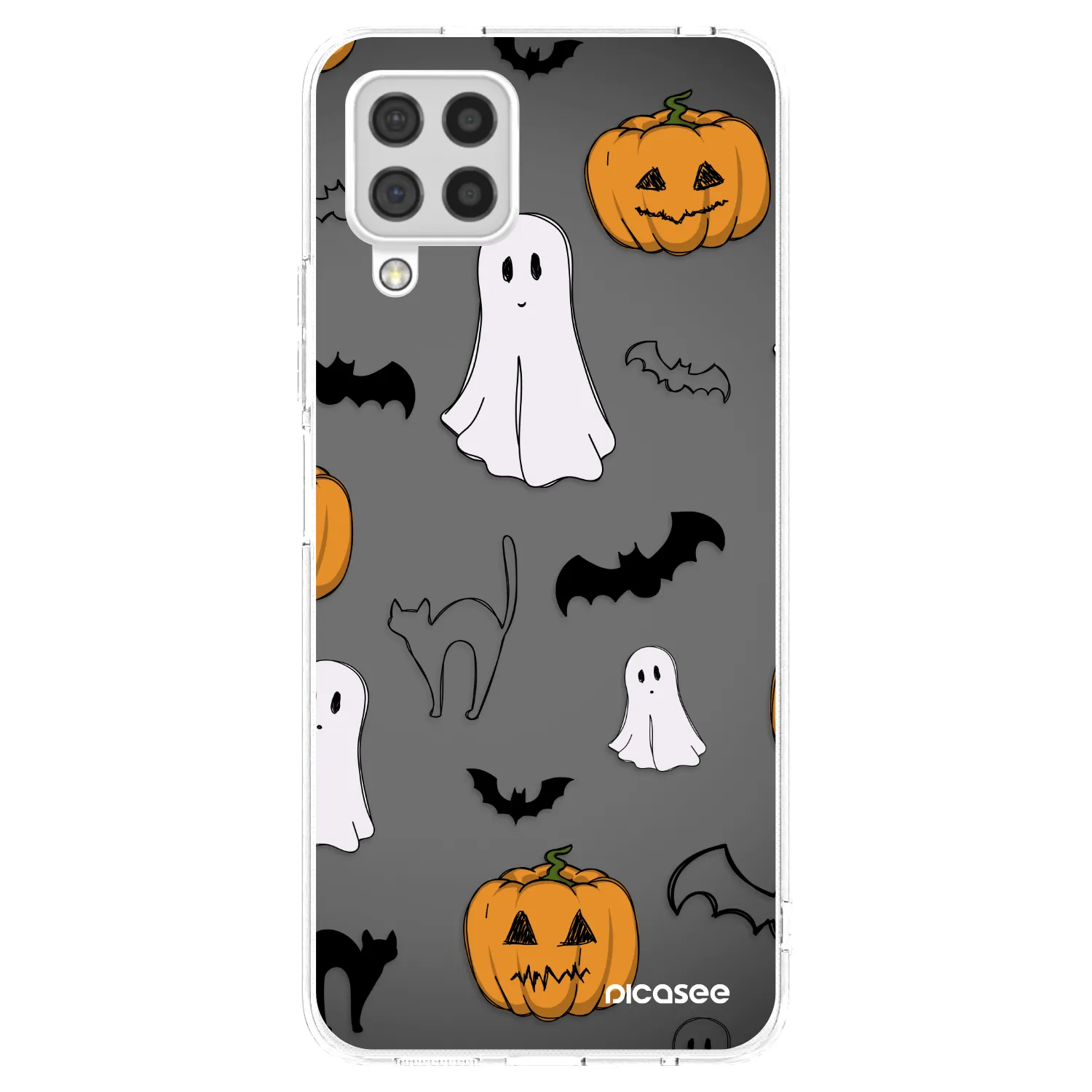 Picasee silikónový prehľadný obal pre Samsung Galaxy A22 A225F 4G - Spooky crew