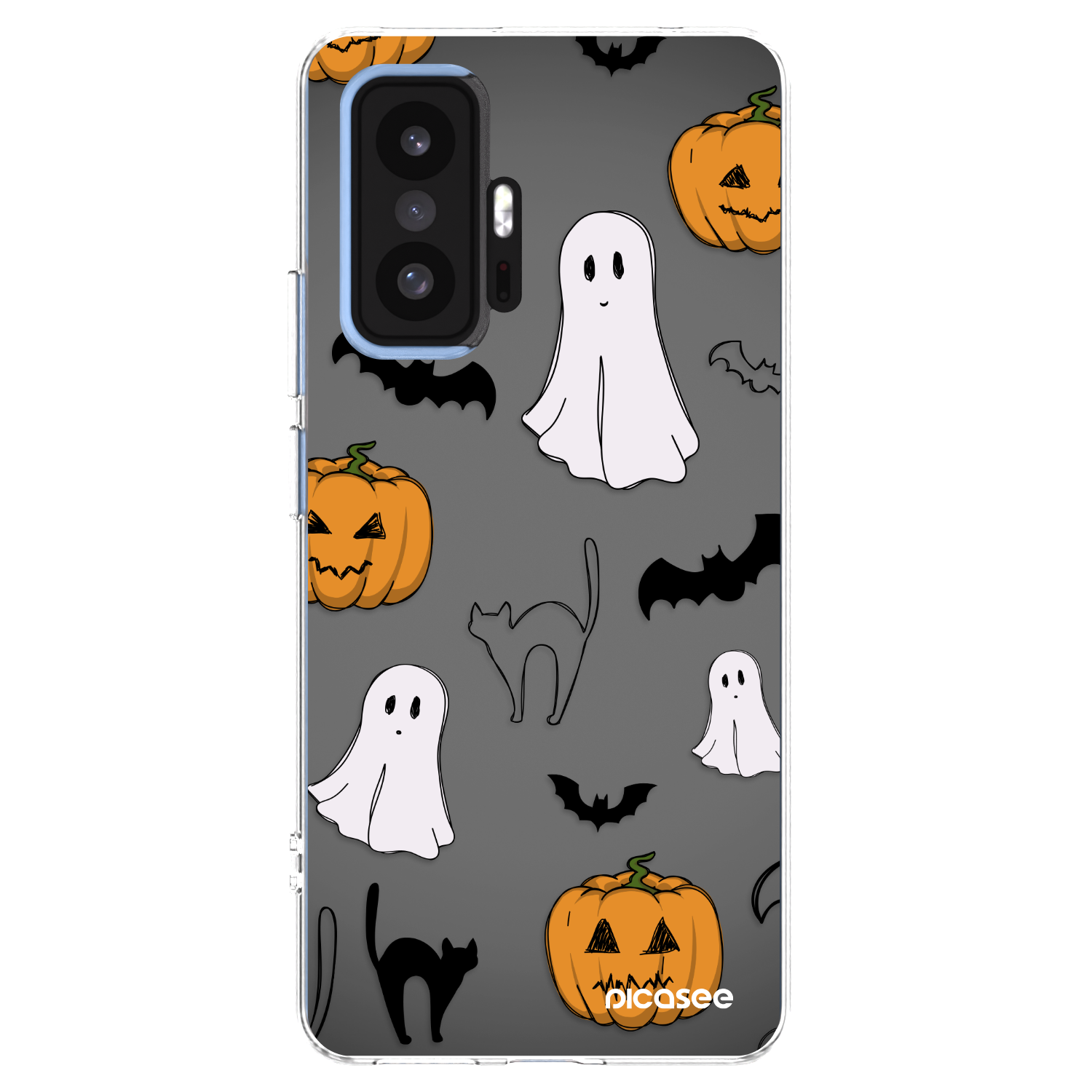 Picasee silikónový prehľadný obal pre Xiaomi 11T Pro - Spooky crew