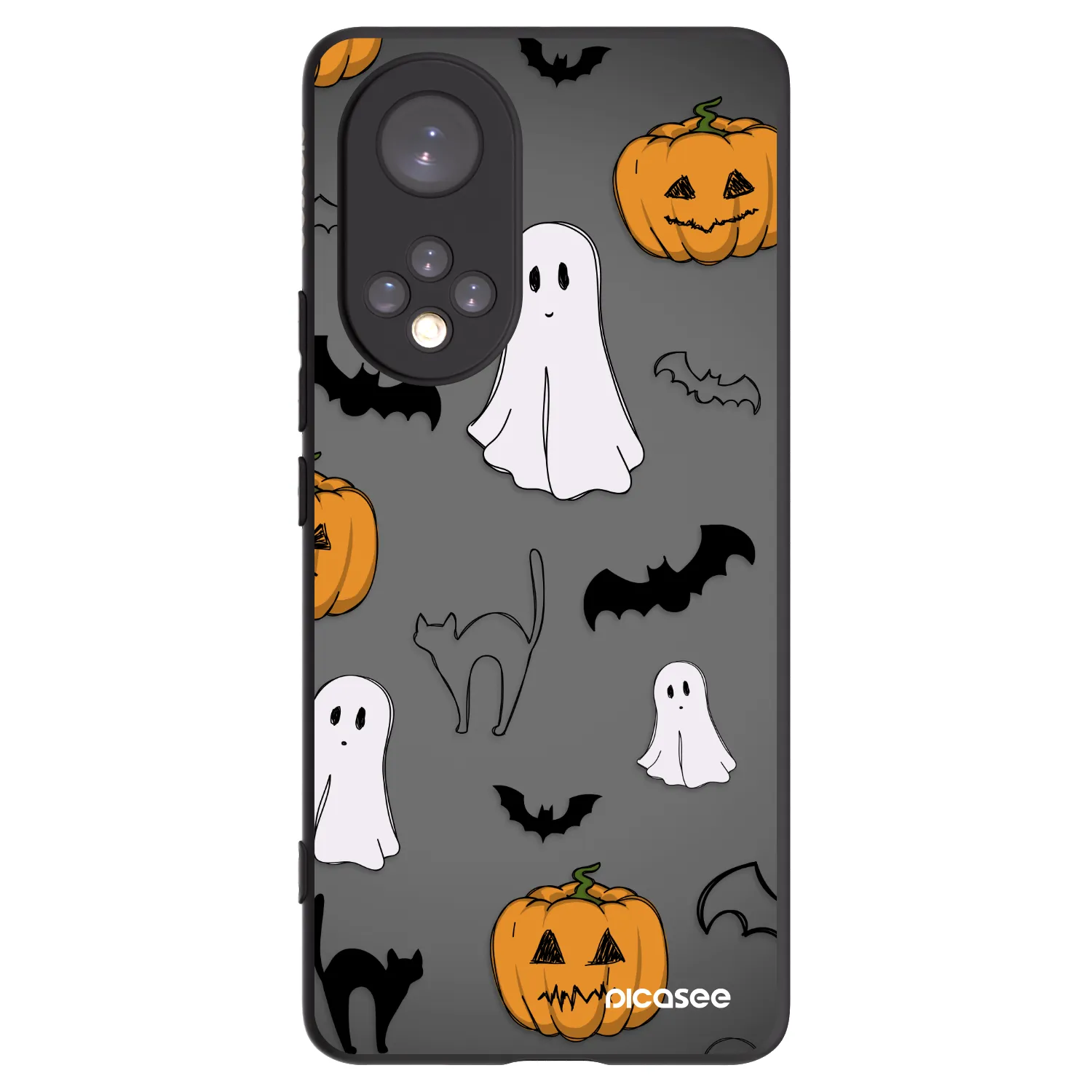 Picasee silikónový čierny obal pre Honor 50 5G - Spooky crew