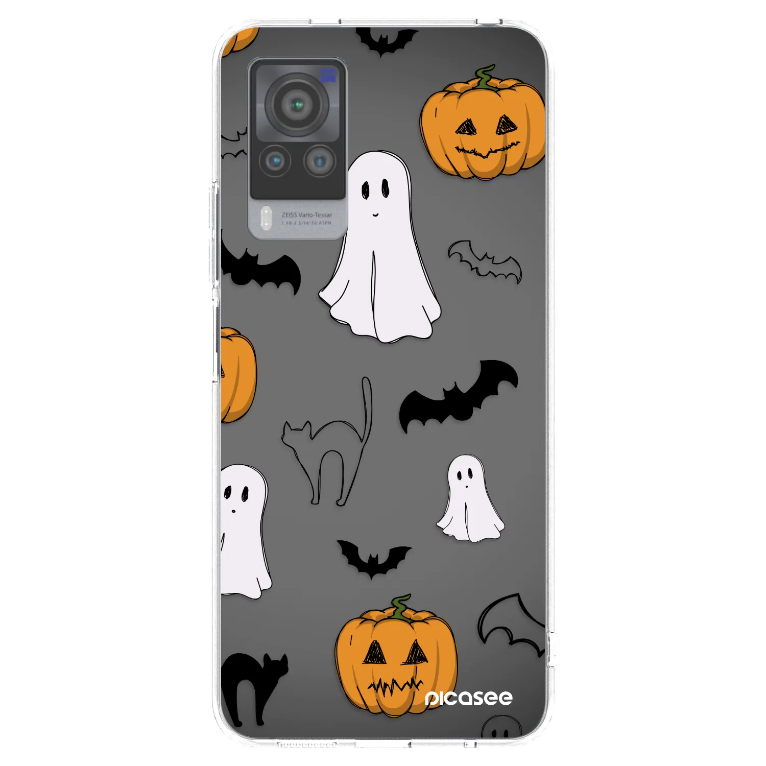 Picasee silikónový prehľadný obal pre Vivo X60 Pro 5G - Spooky crew