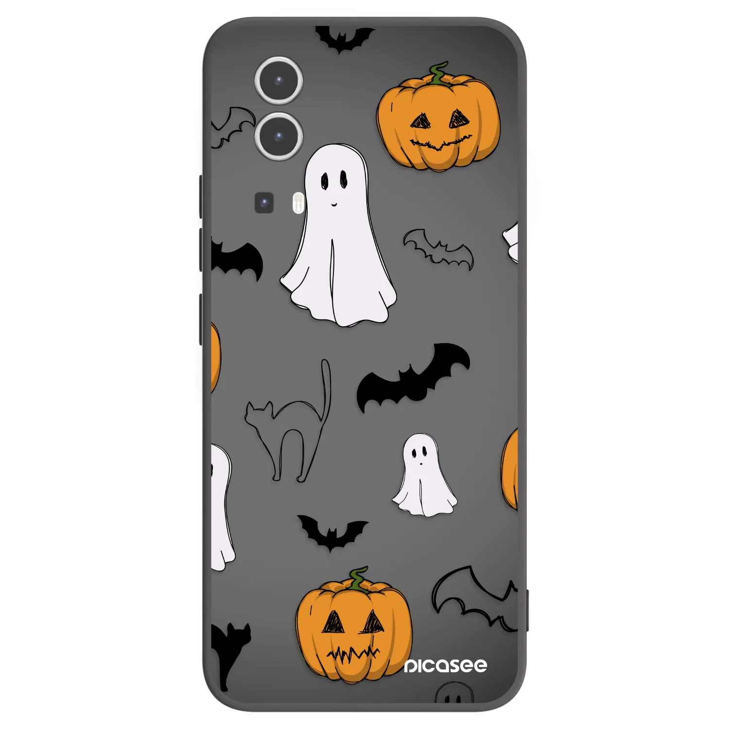 Picasee silikónový čierny obal pre Vivo Y72 5G - Spooky crew