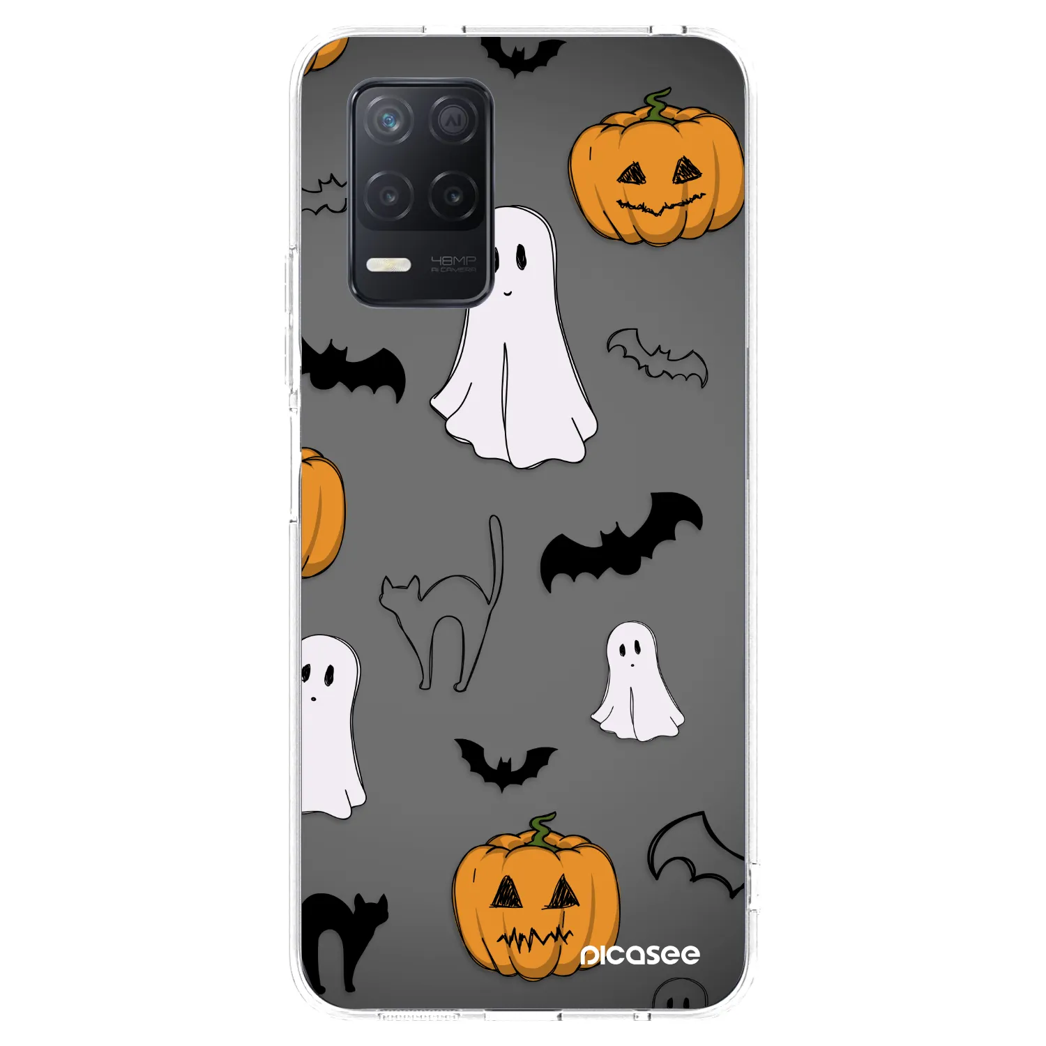 Picasee silikónový prehľadný obal pre Realme 8 5G - Spooky crew