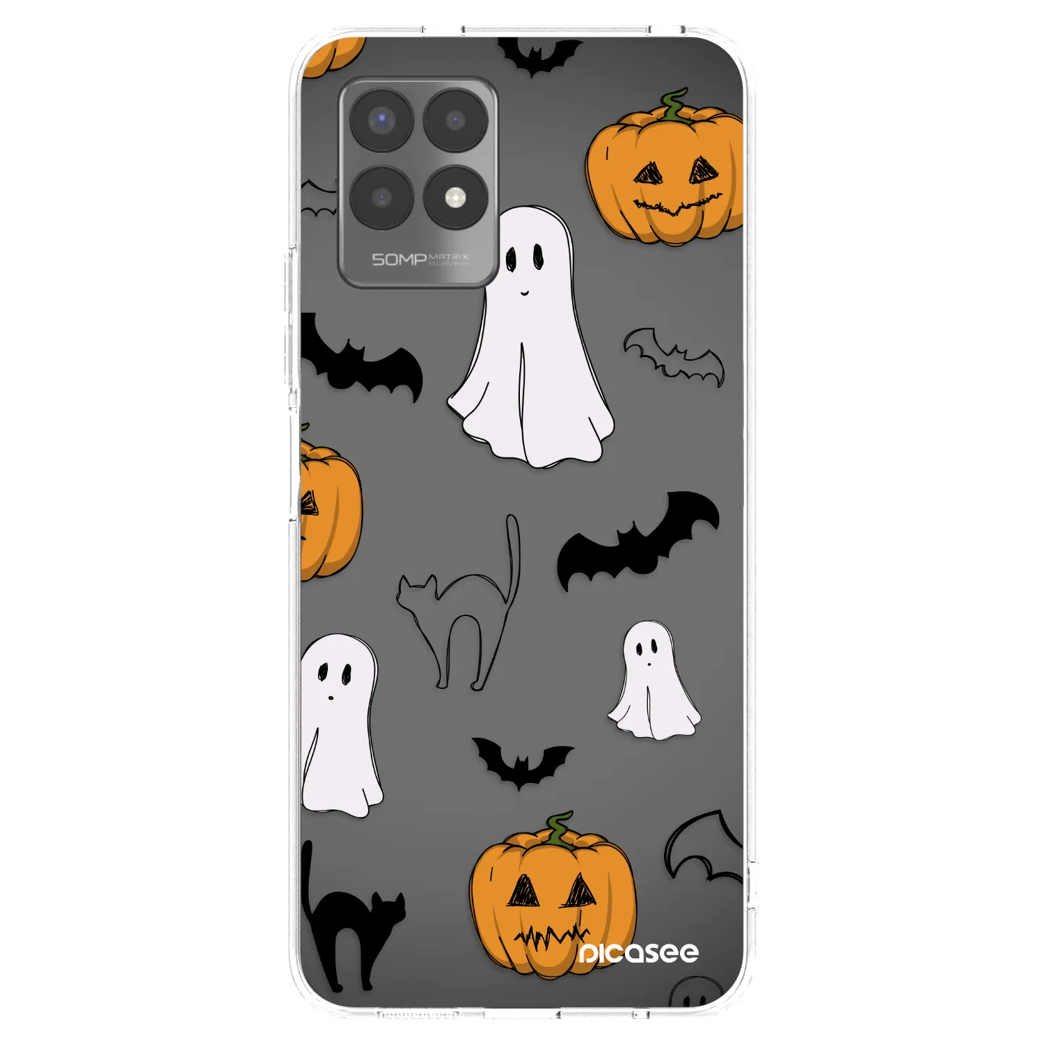 Picasee silikónový prehľadný obal pre Realme 8i - Spooky crew