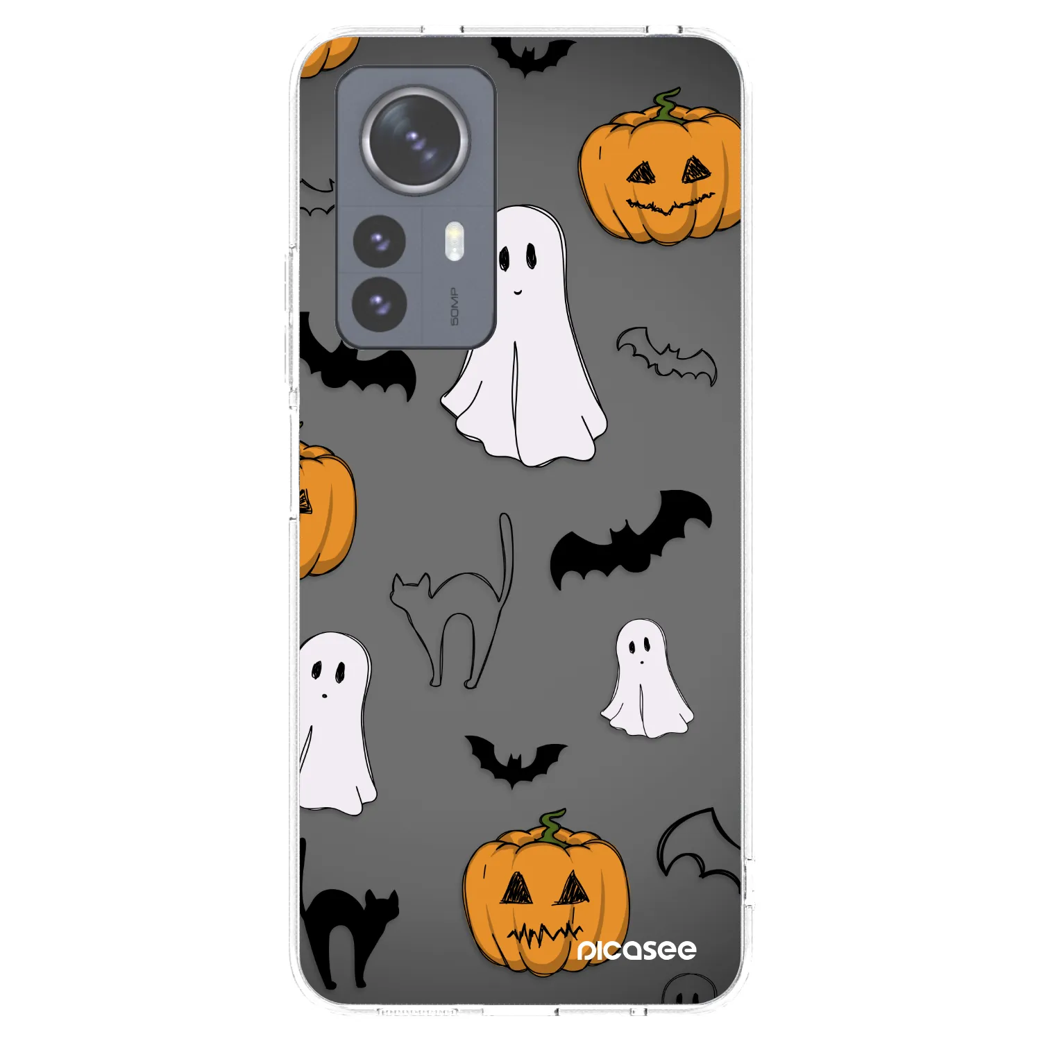 Picasee silikónový prehľadný obal pre Xiaomi 12 Pro - Spooky crew