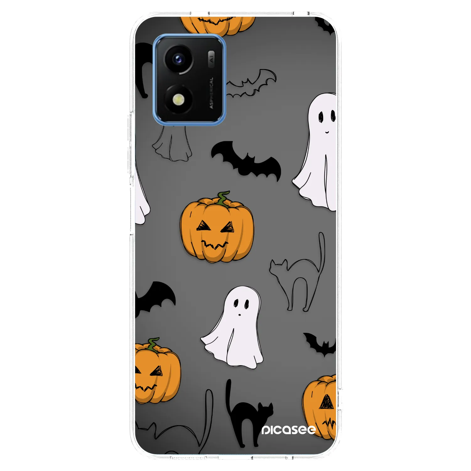 Picasee silikónový prehľadný obal pre Vivo Y01 - Spooky crew