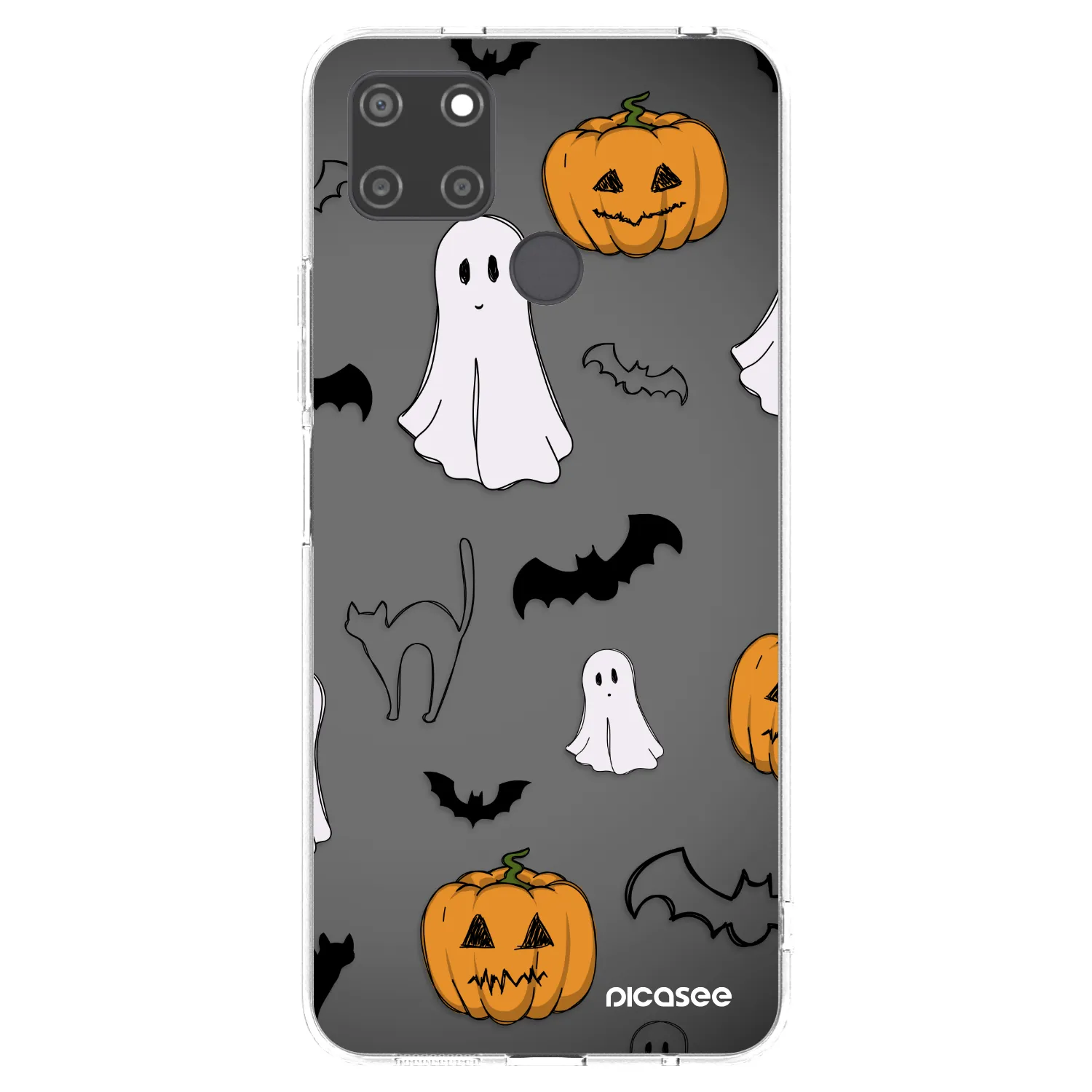 Picasee silikónový prehľadný obal pre Realme C21Y - Spooky crew