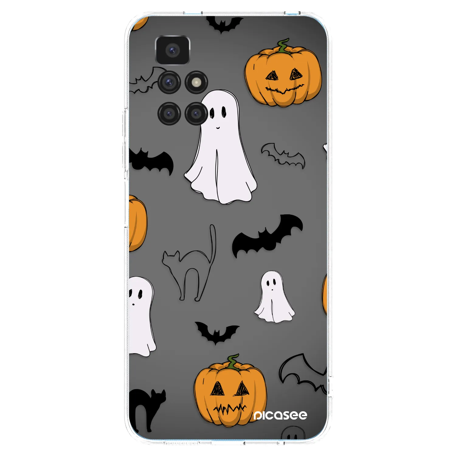 Picasee silikónový prehľadný obal pre Xiaomi Redmi 10 (2022) - Spooky crew
