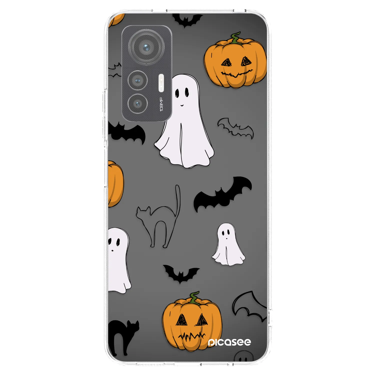 Picasee silikónový prehľadný obal pre Xiaomi 12 Lite - Spooky crew