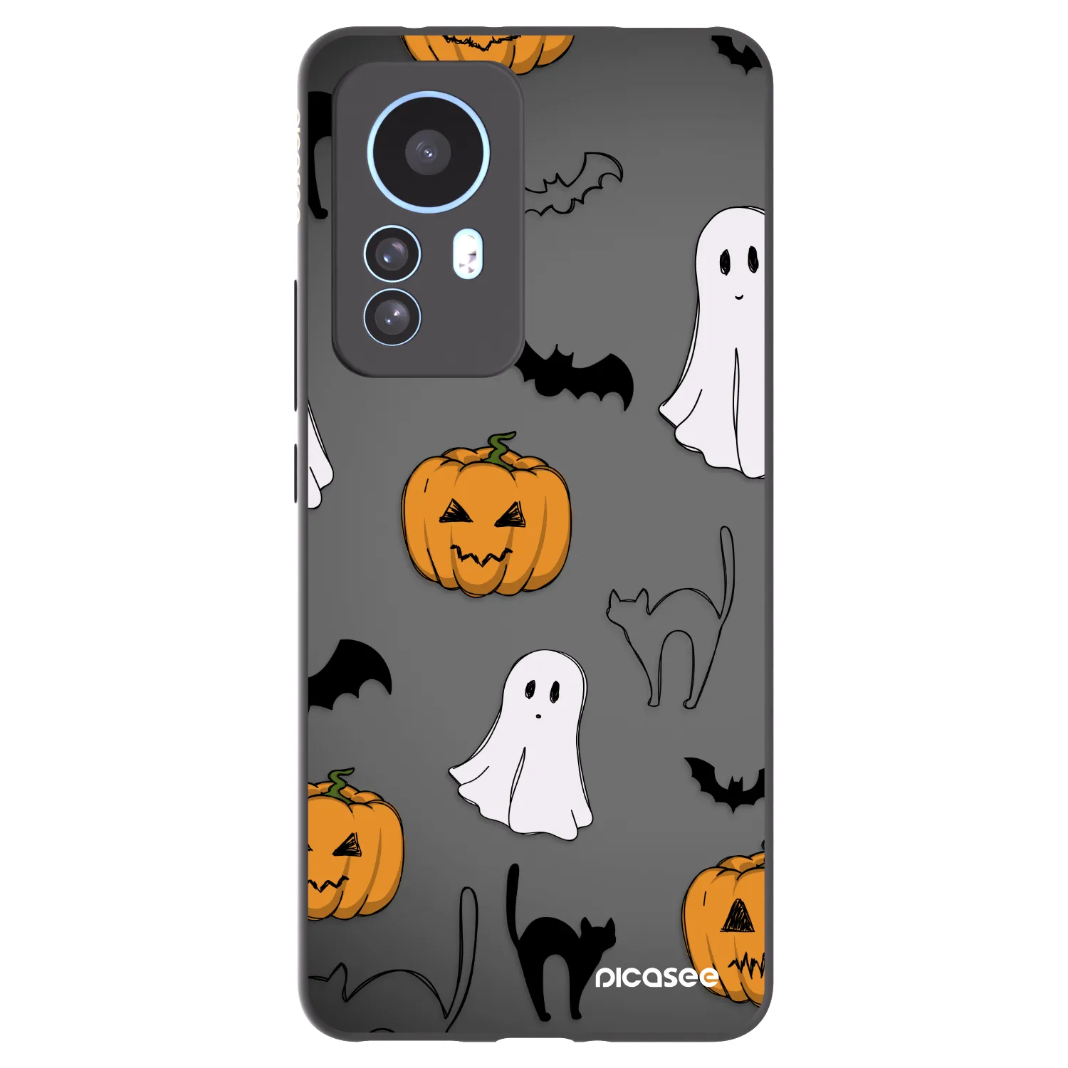 Picasee silikónový čierny obal pre Xiaomi 12T - Spooky crew