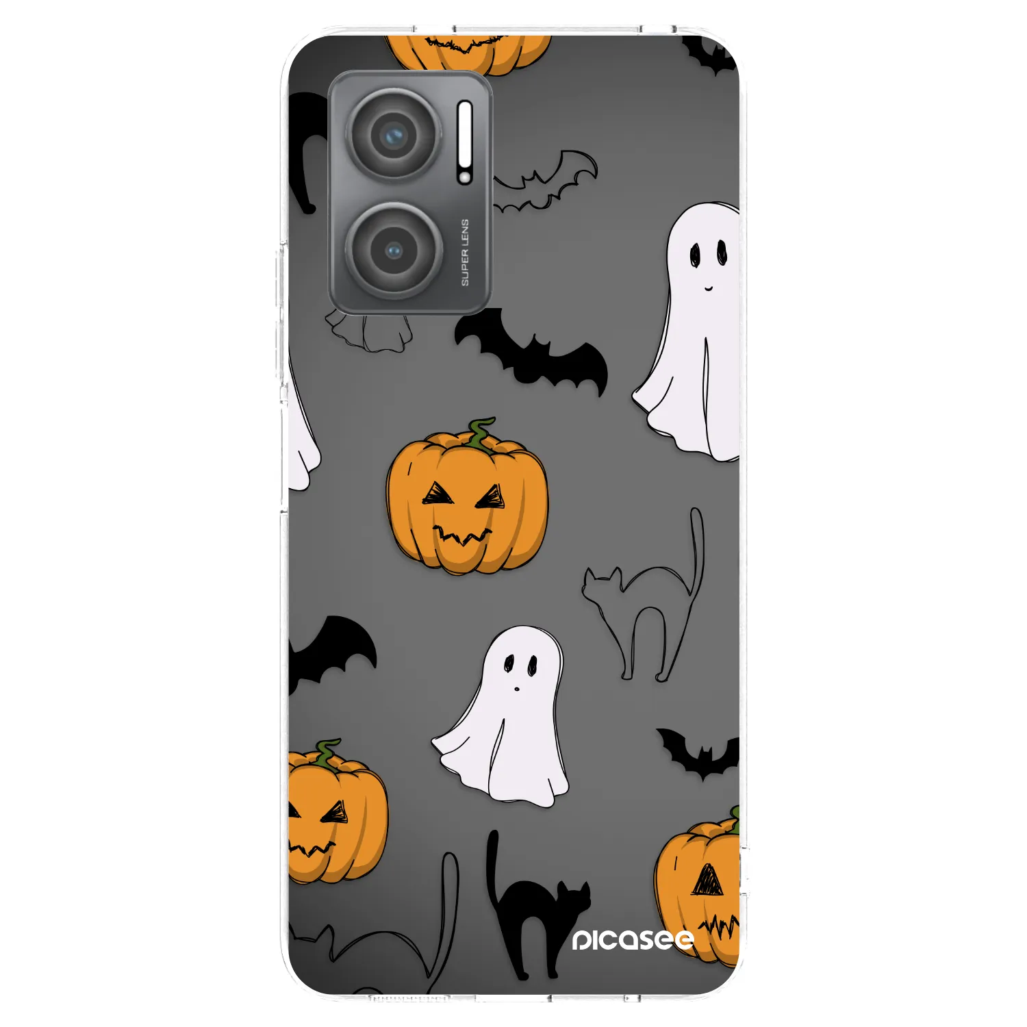 Picasee silikónový prehľadný obal pre Xiaomi Redmi 10 5G - Spooky crew