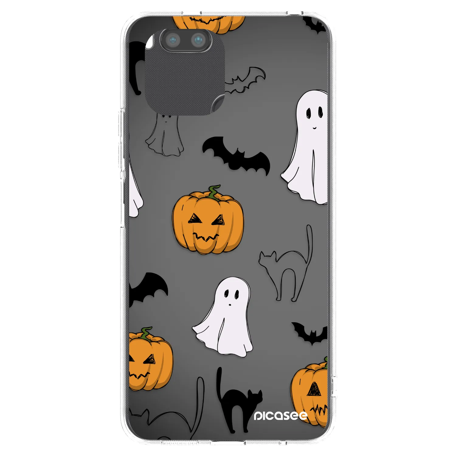 Picasee silikónový prehľadný obal pre Xiaomi Redmi A1 - Spooky crew