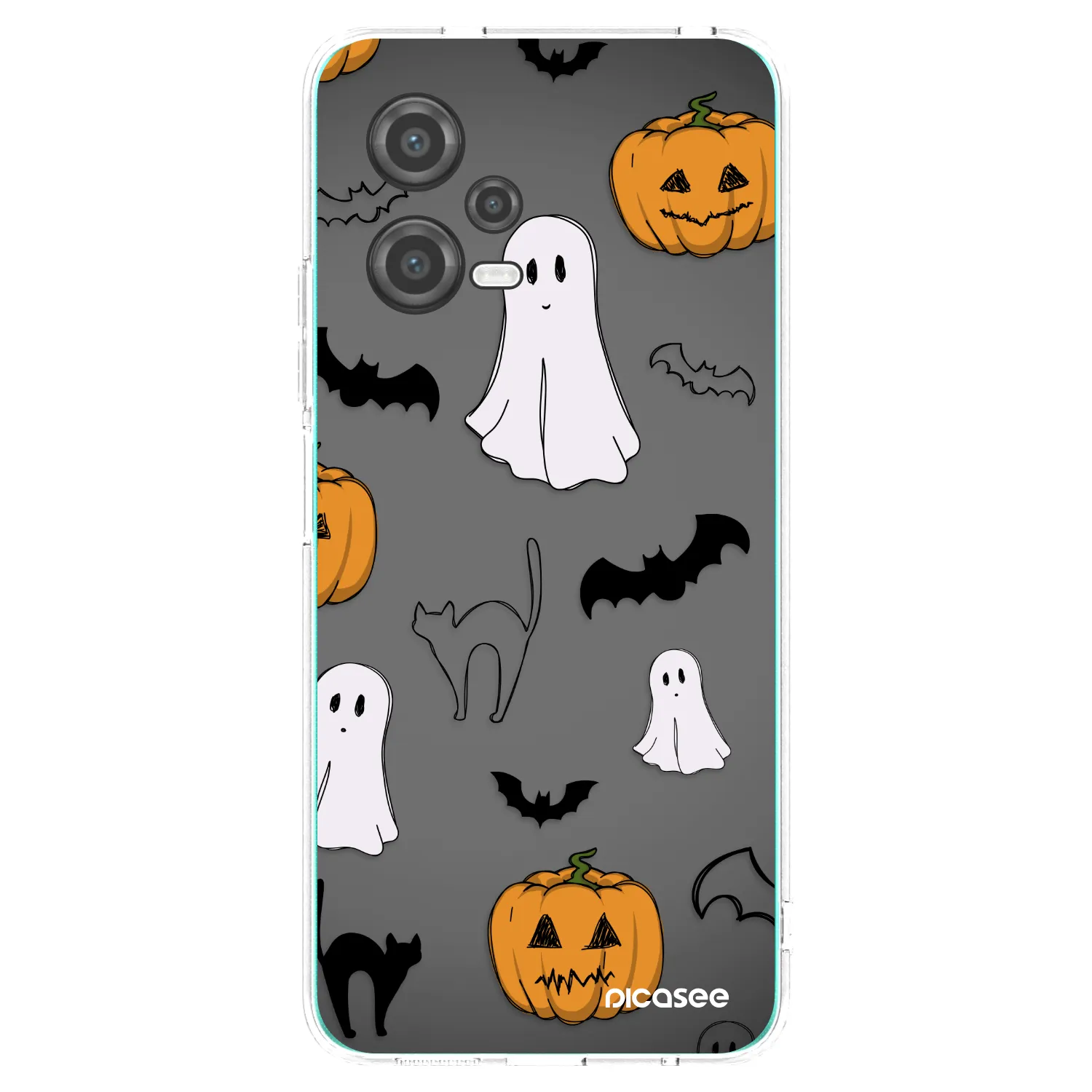 Picasee silikónový prehľadný obal pre Xiaomi Poco X5 - Spooky crew