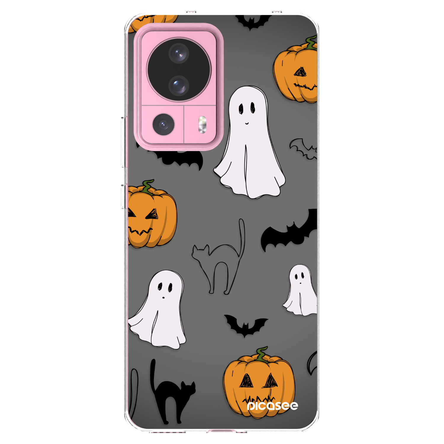 Picasee silikónový prehľadný obal pre Xiaomi 13 Lite - Spooky crew