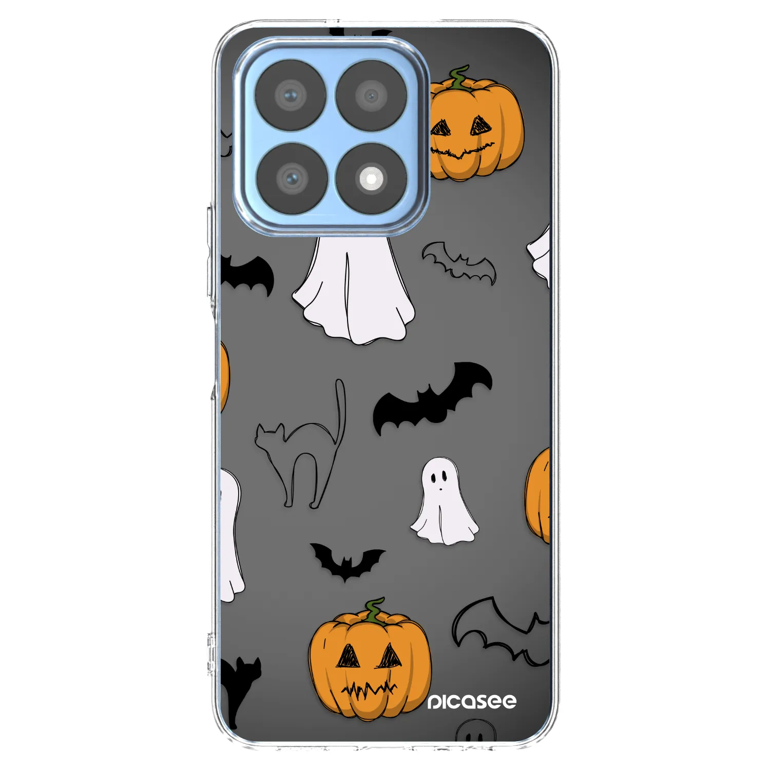 Picasee silikónový prehľadný obal pre Honor X8a - Spooky crew