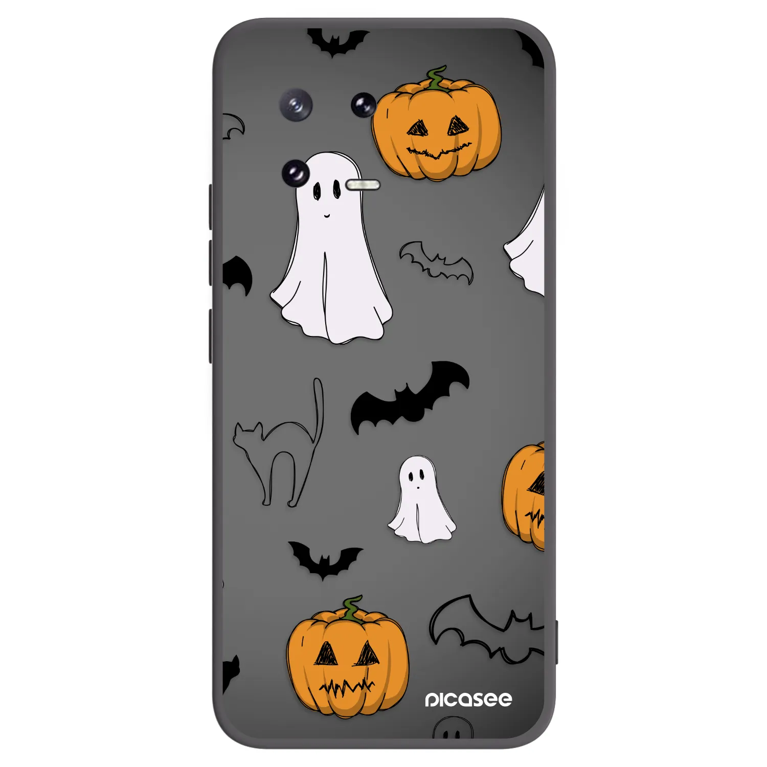Picasee silikónový čierny obal pre Xiaomi 13 Pro - Spooky crew