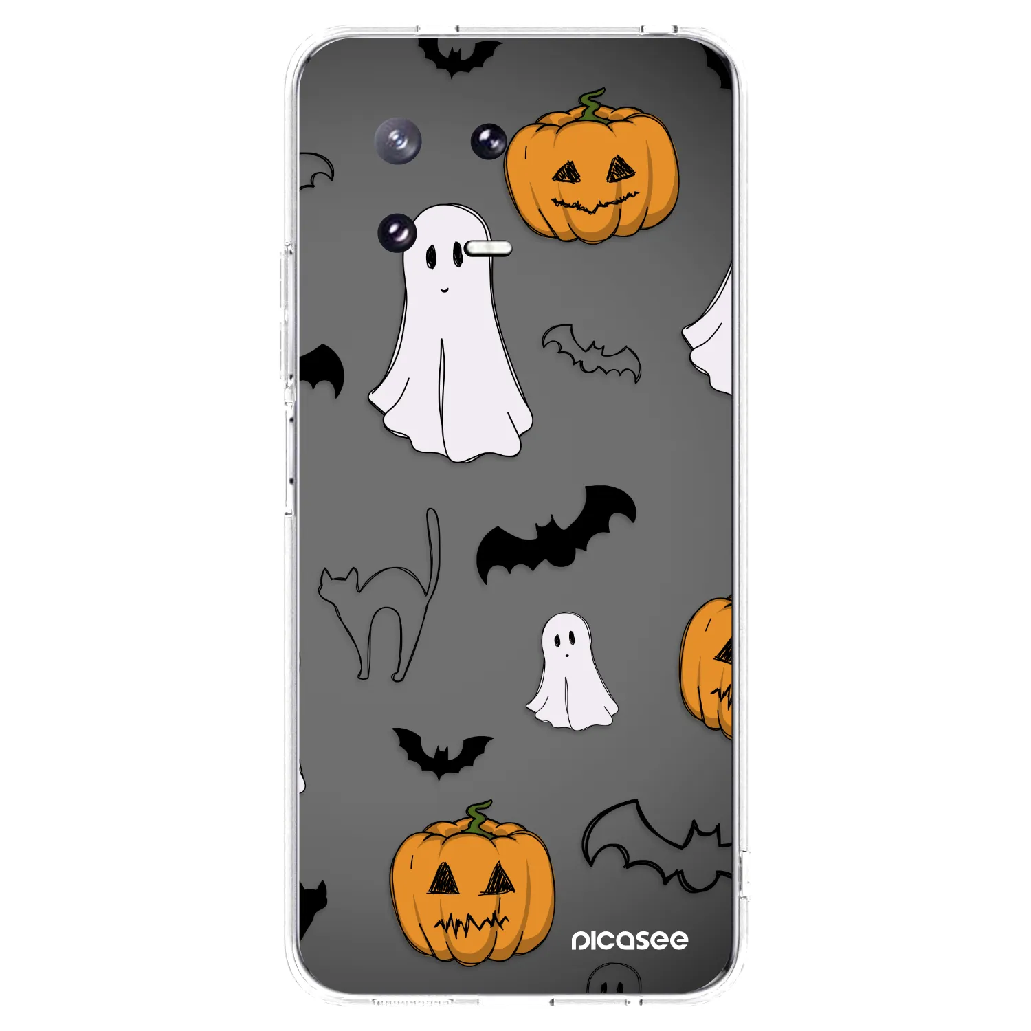 Picasee silikónový prehľadný obal pre Xiaomi 13 Pro - Spooky crew
