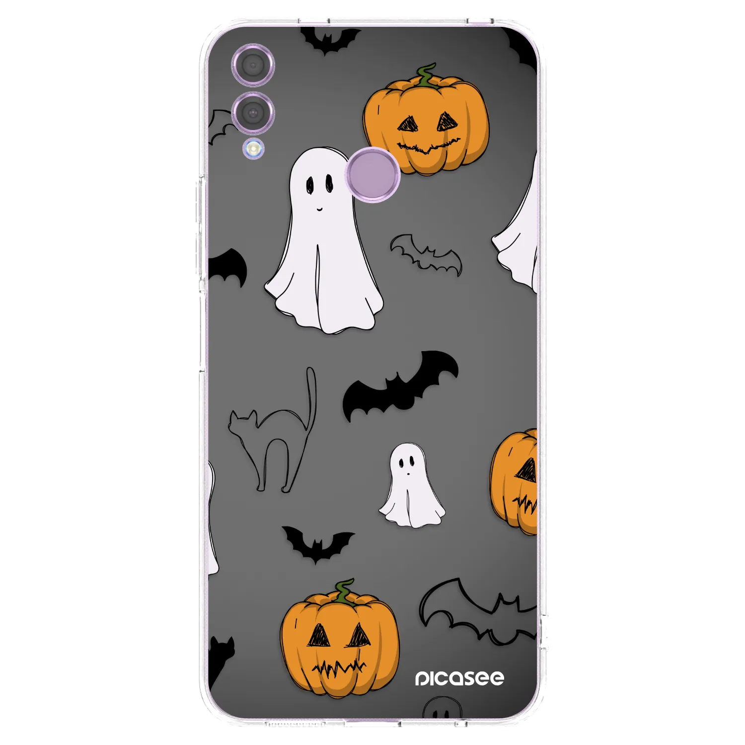 Picasee silikónový prehľadný obal pre Honor 8X - Spooky crew