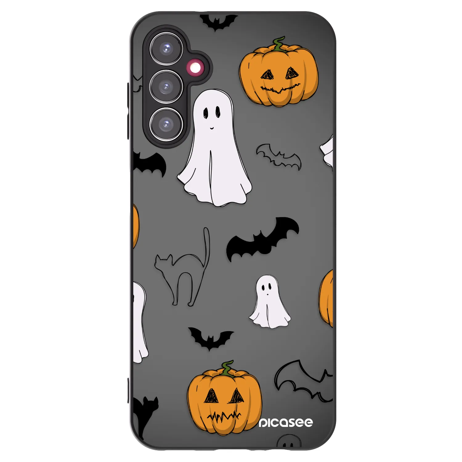 Picasee silikónový čierny obal pre Samsung Galaxy A14 5G A146P - Spooky crew