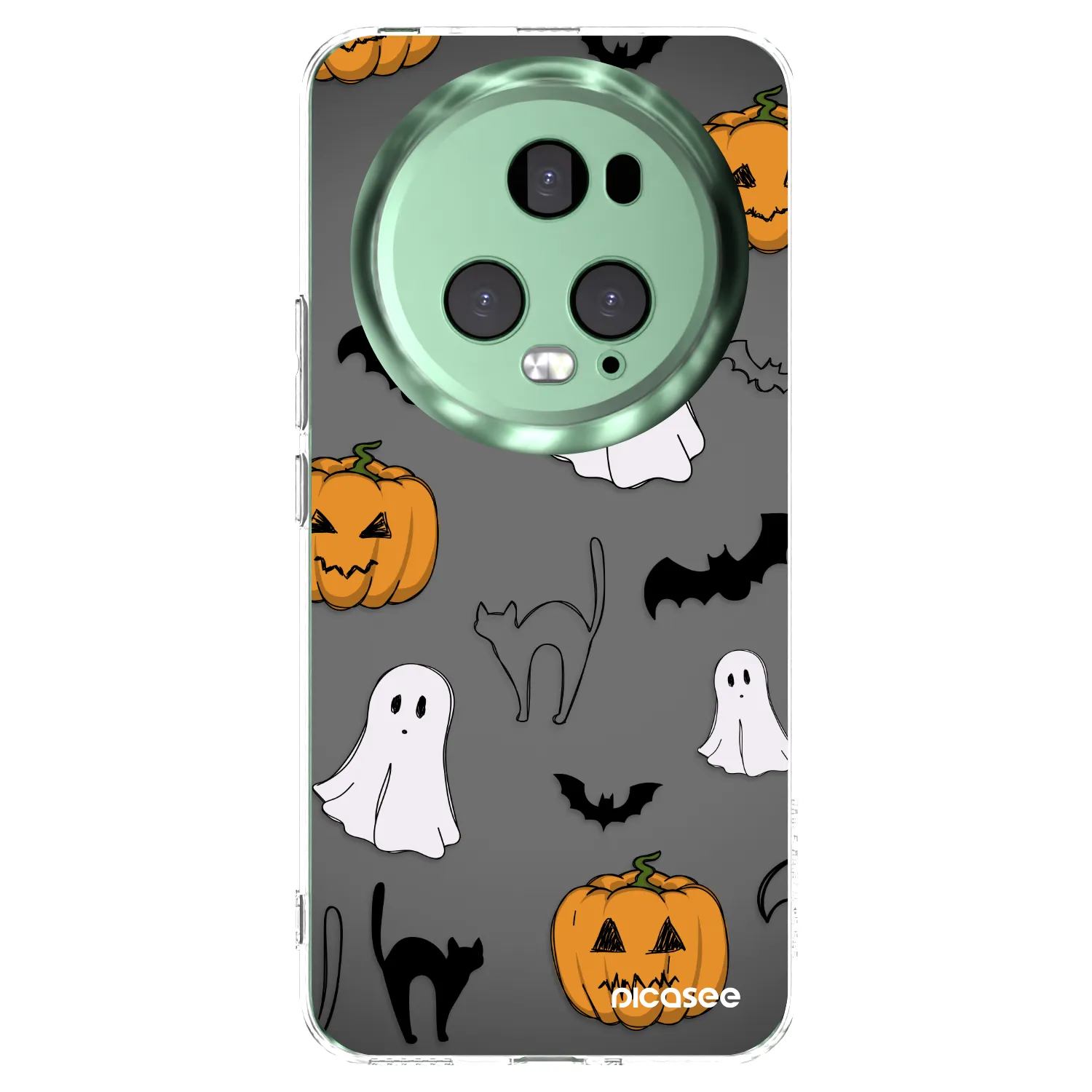 Picasee silikónový prehľadný obal pre Honor Magic5 Pro - Spooky crew