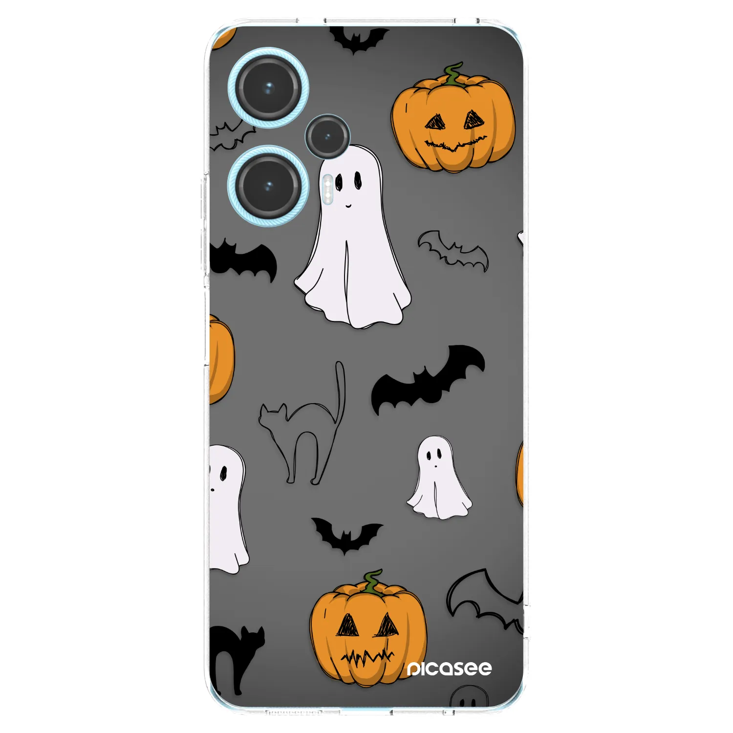 Picasee silikónový prehľadný obal pre Xiaomi Poco F5 - Spooky crew