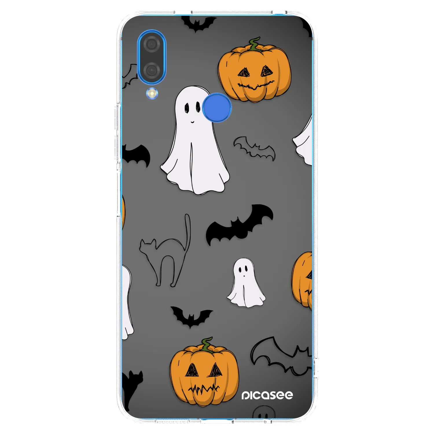 Picasee silikónový prehľadný obal pre Huawei Nova 3i - Spooky crew