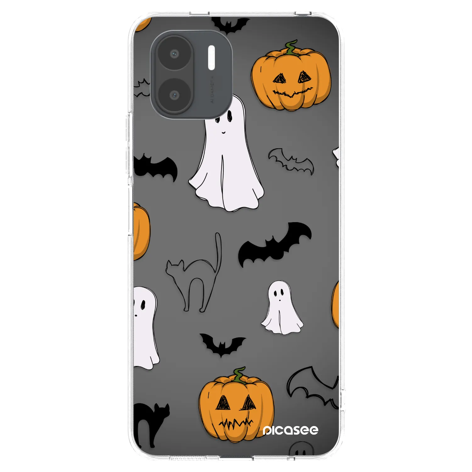 Picasee silikónový prehľadný obal pre Xiaomi Redmi A2 - Spooky crew